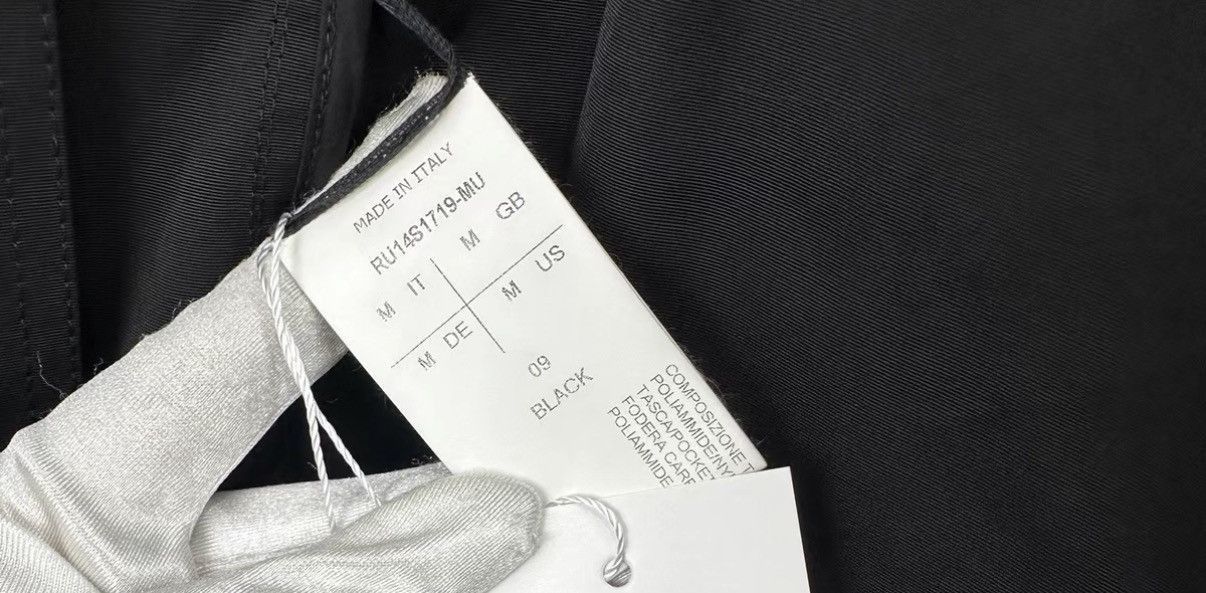 Rick Owens Elegant Black Spliced Trench Coat Size US M / EU 48-50 / 2 - 5 Thumbnail