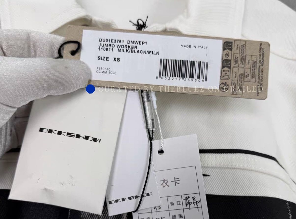 Rick Owens Abstract Printed White Jacket Size US XS / EU 42 / 0 - 6 Thumbnail