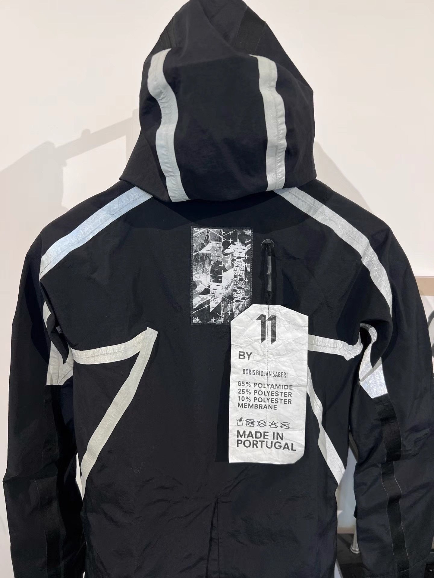 11 By Boris Bidjan Saberi Weatherproof Black Parka Jacket Size US XS / EU 42 / 0 - 3 Thumbnail