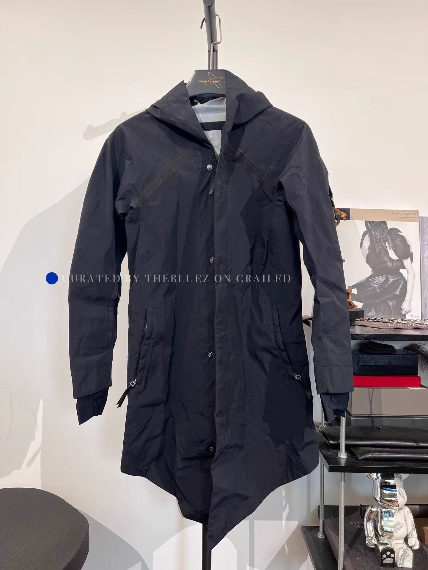 11 By Boris Bidjan Saberi Weatherproof Black Parka Jacket Size US XS / EU 42 / 0 - 2 Thumbnail