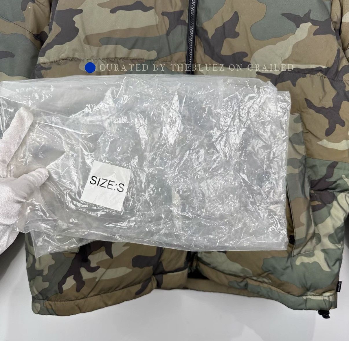 Supreme Snow Camouflage Down Jacket in Green Size US S / EU 44-46 / 1 - 4 Thumbnail