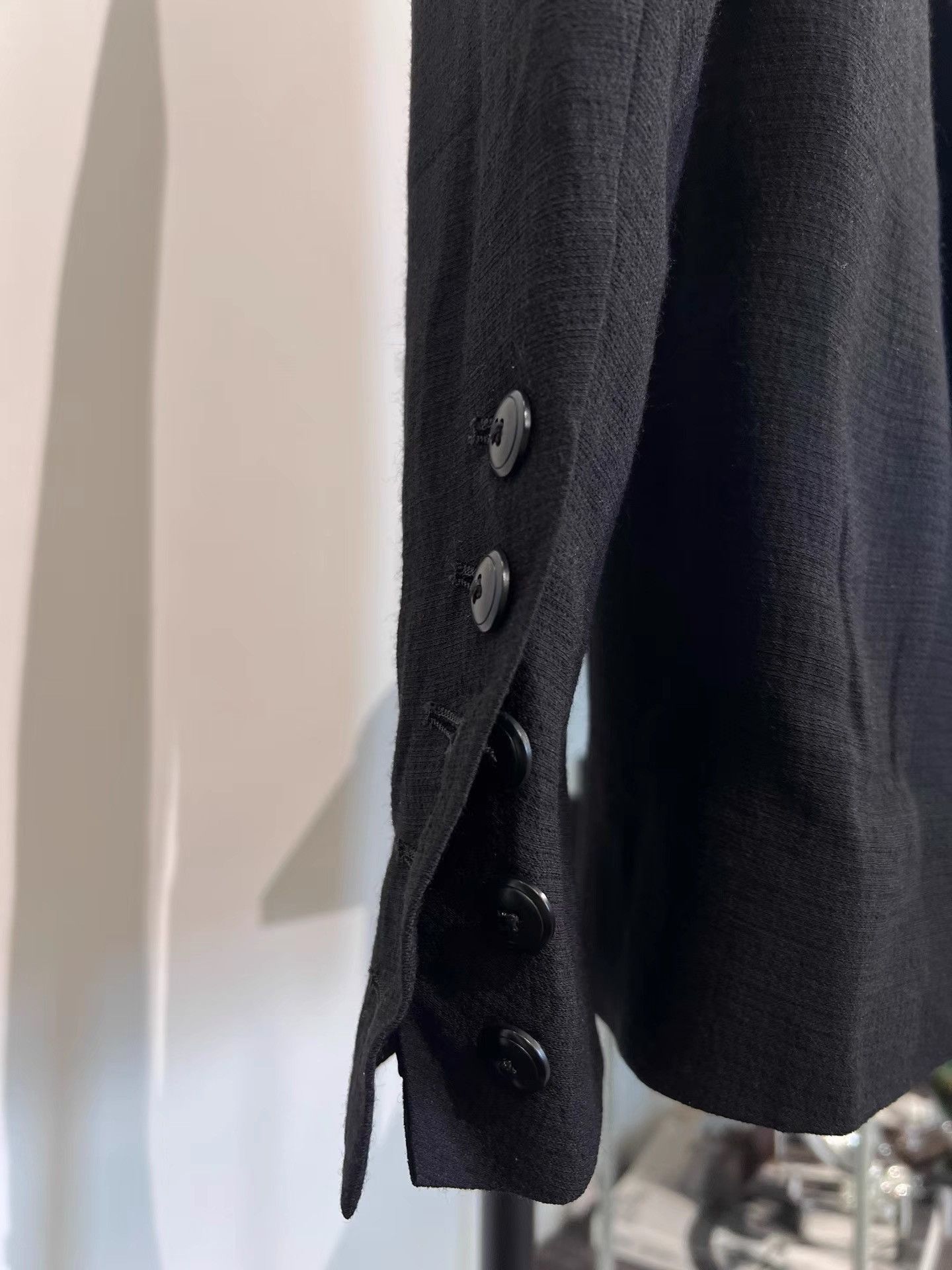 Rick Owens Crinkled Satin Lapel Blazer in Black Size US S / EU 44-46 / 1 - 5 Thumbnail