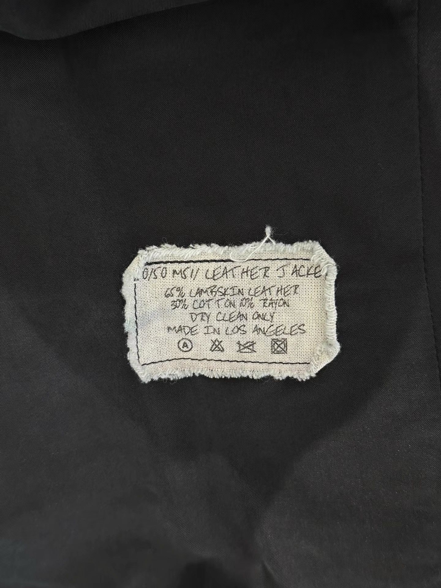 Greg Lauren Unique Green Leather Spliced Work Jacket Size US L / EU 52-54 / 3 - 8 Thumbnail