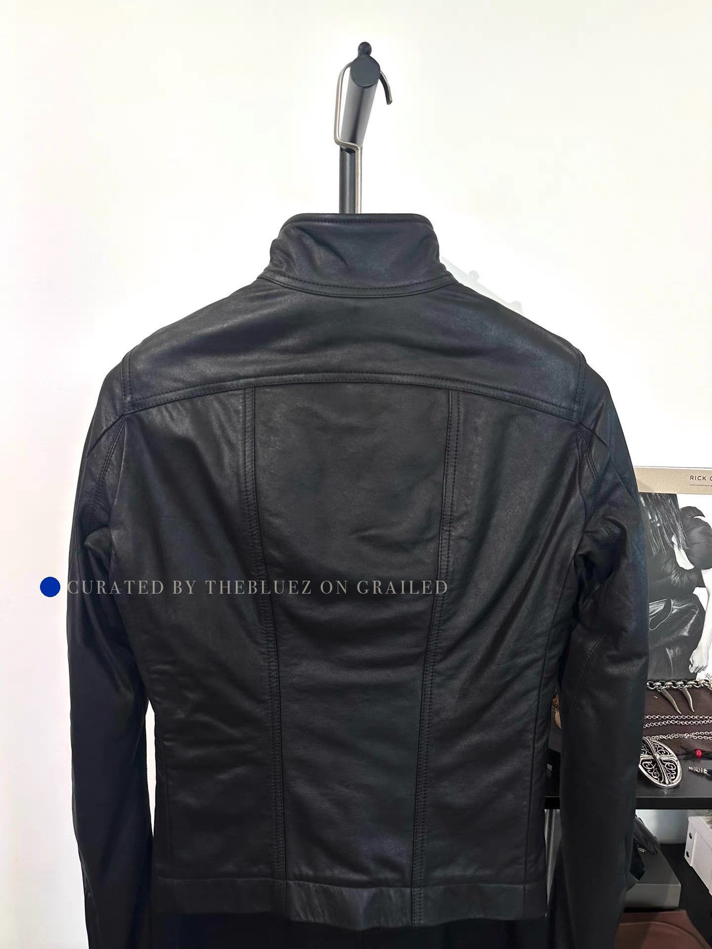 Rick Owens Spliced Black Mid-Length Woolen Coat Size US S / EU 44-46 / 1 - 4 Thumbnail