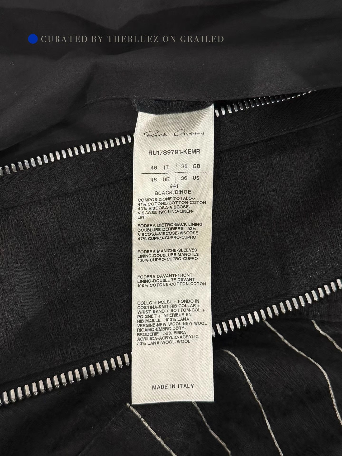 Rick Owens Black Lightweight Ma-1 Ray Jacket Size US S / EU 44-46 / 1 - 9 Thumbnail