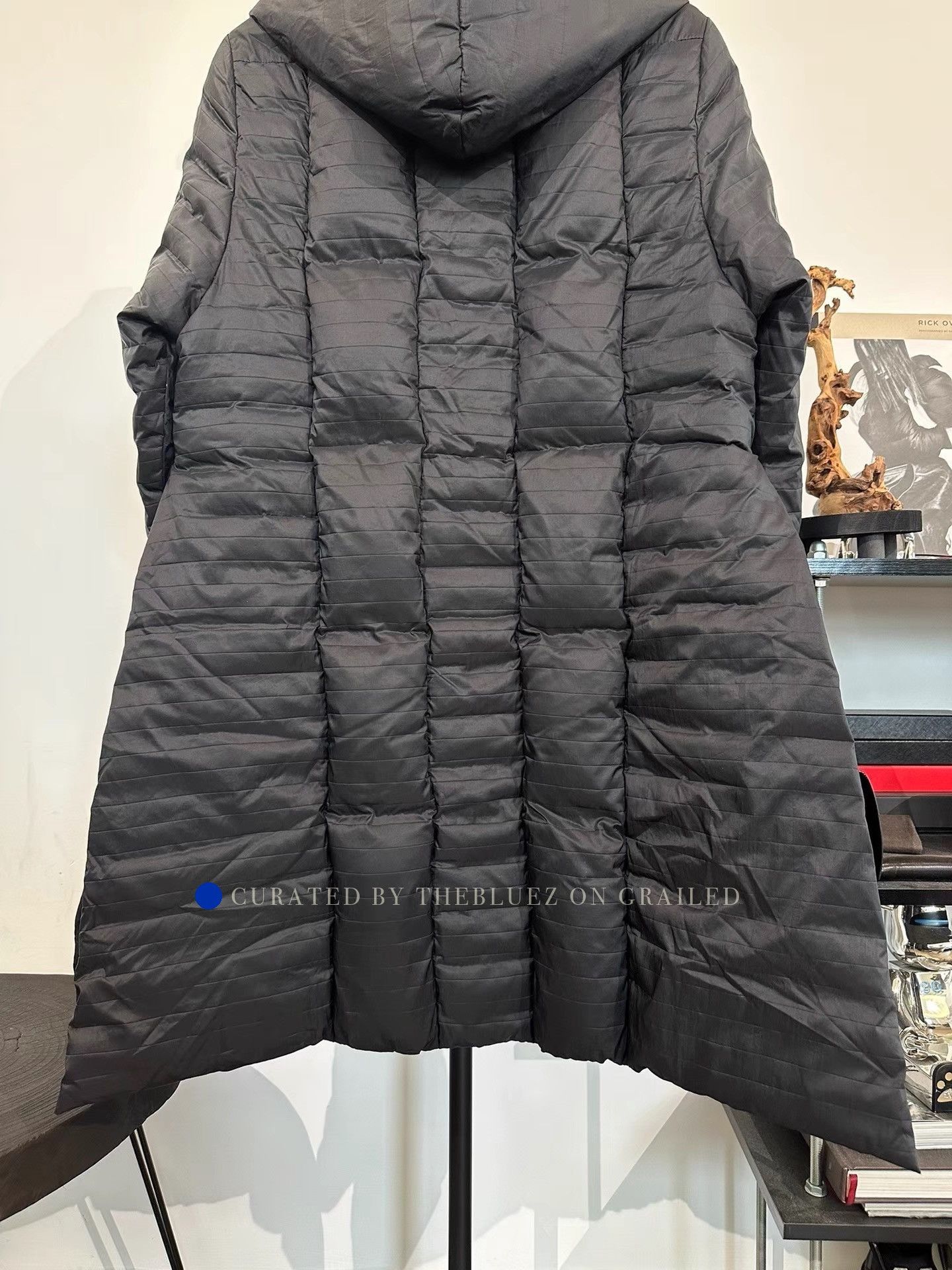 Rick Owens Mid-length Hooded Cotton Coat in Black Size US M / EU 48-50 / 2 - 4 Thumbnail