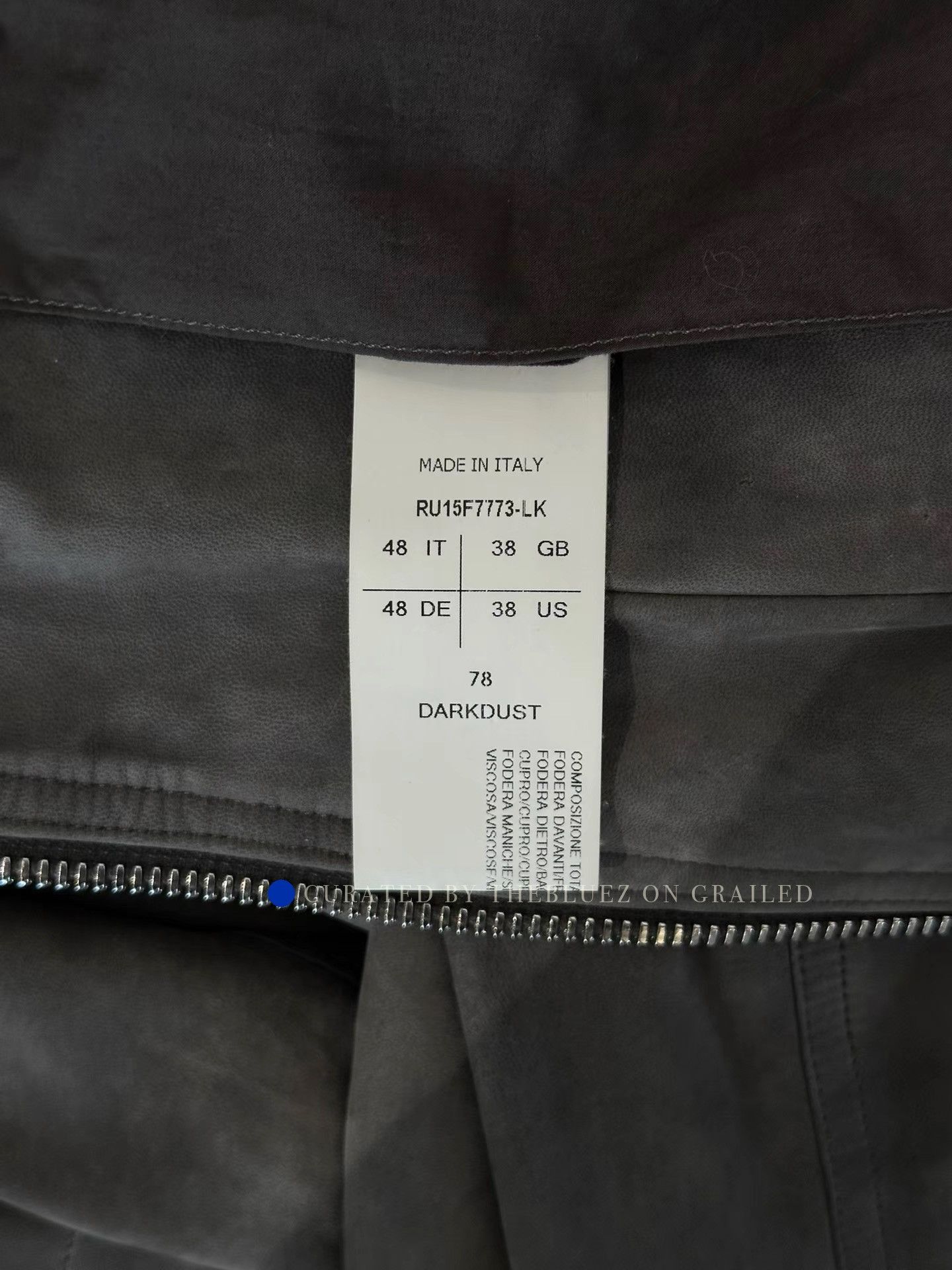 Rick Owens Suede Stand Collar Leather Jacket Size US M / EU 48-50 / 2 - 6 Thumbnail