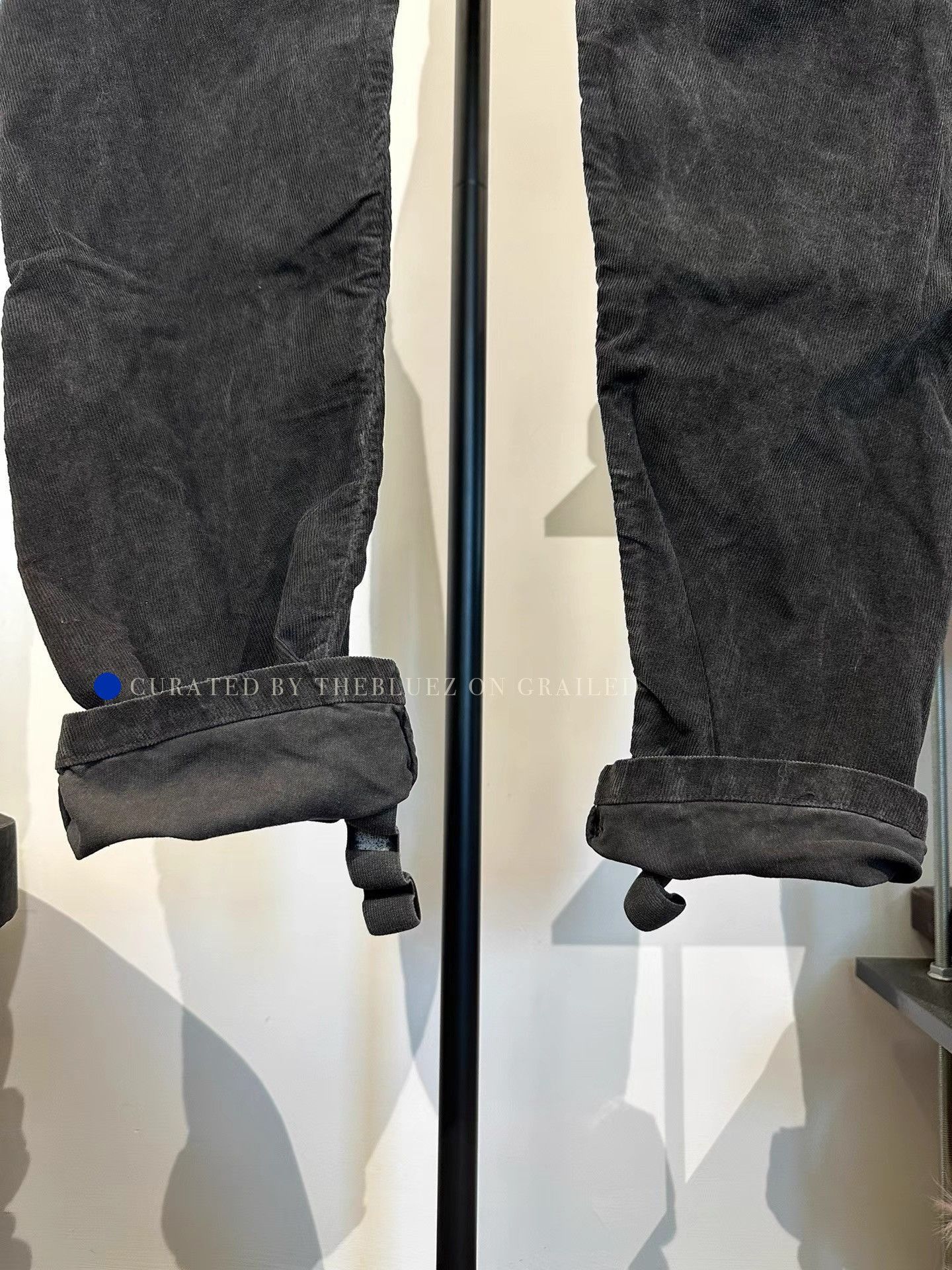 11 By Boris Bidjan Saberi Curved Faded Corduroy Pants in Black Size US 32 / EU 48 - 7 Thumbnail
