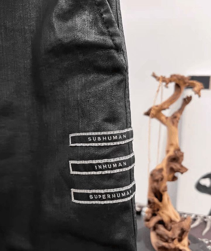 Rick Owens Black Waxed Coated Cropped Pants Size US 32 / EU 48 - 4 Thumbnail