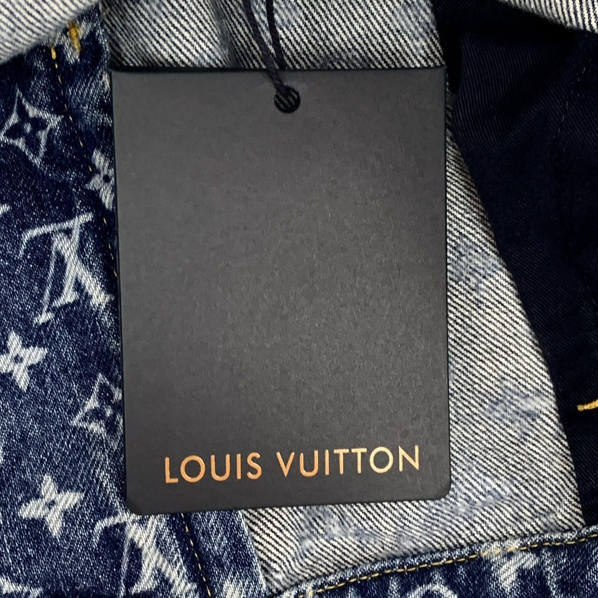 Louis Vuitton Blue Monogram Printed Denim Pants Size US 28 / EU 44 - 8 Thumbnail