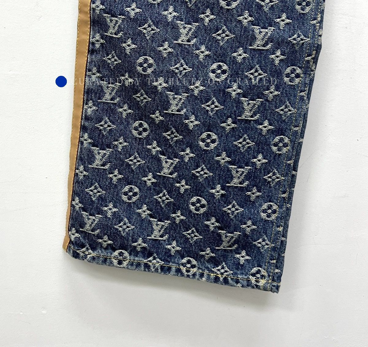 Louis Vuitton Blue Monogram All-Over Print Jeans Size US 32 / EU 48 - 4 Thumbnail