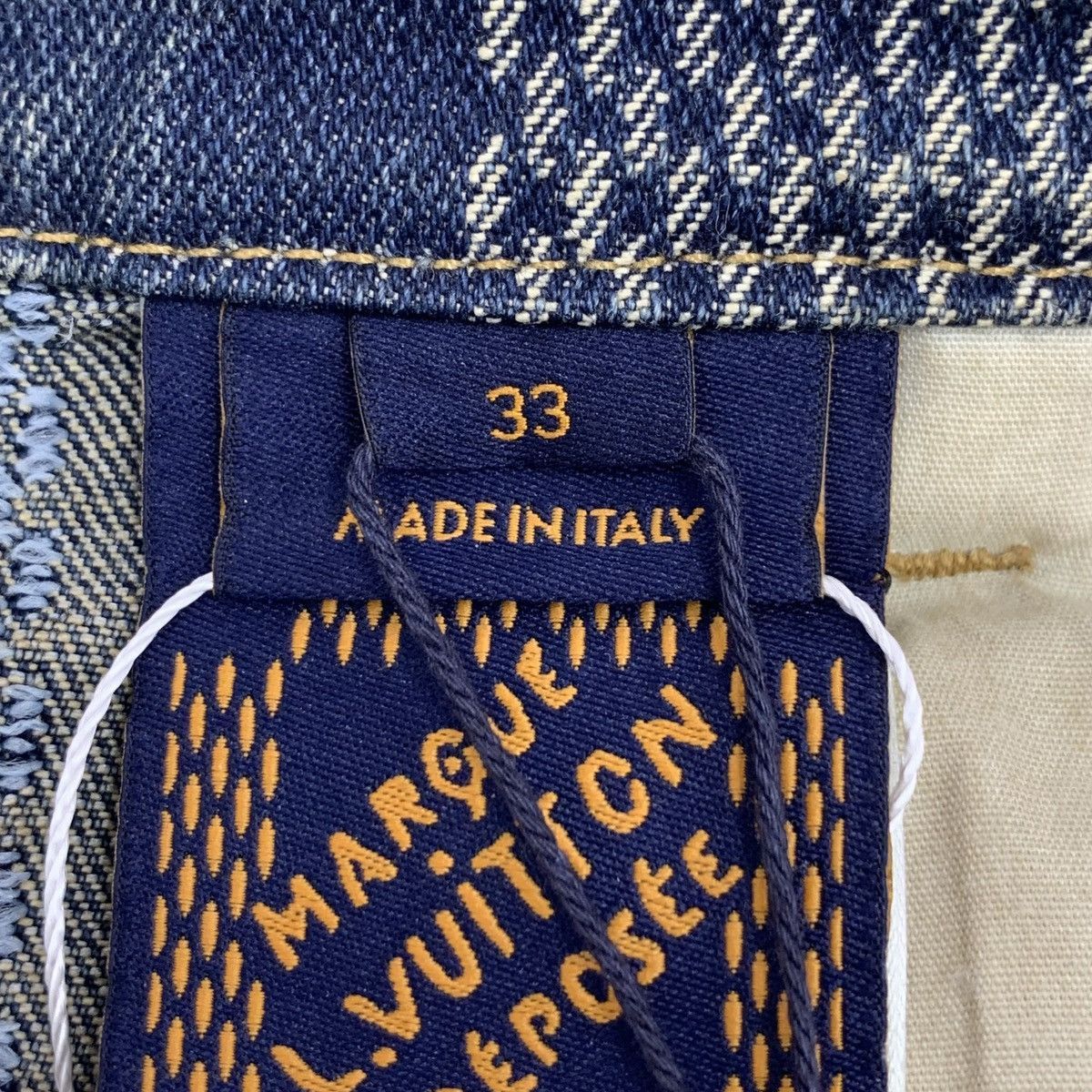 Louis Vuitton Pharrell Blue Damier Denim Pants Size US 32 / EU 48 - 7 Thumbnail