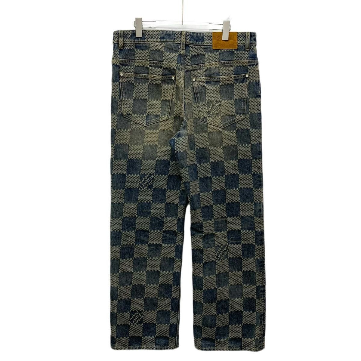 Louis Vuitton Pharrell Blue Damier Denim Pants Size US 32 / EU 48 - 2 Thumbnail