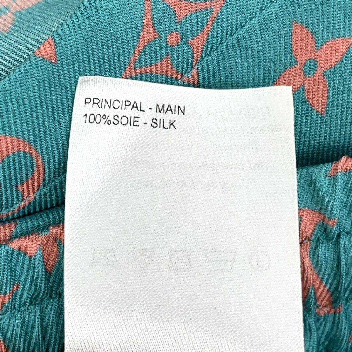 Louis Vuitton Monogram Print Silk Shorts in Green Size US 32 / EU 48 - 7 Thumbnail