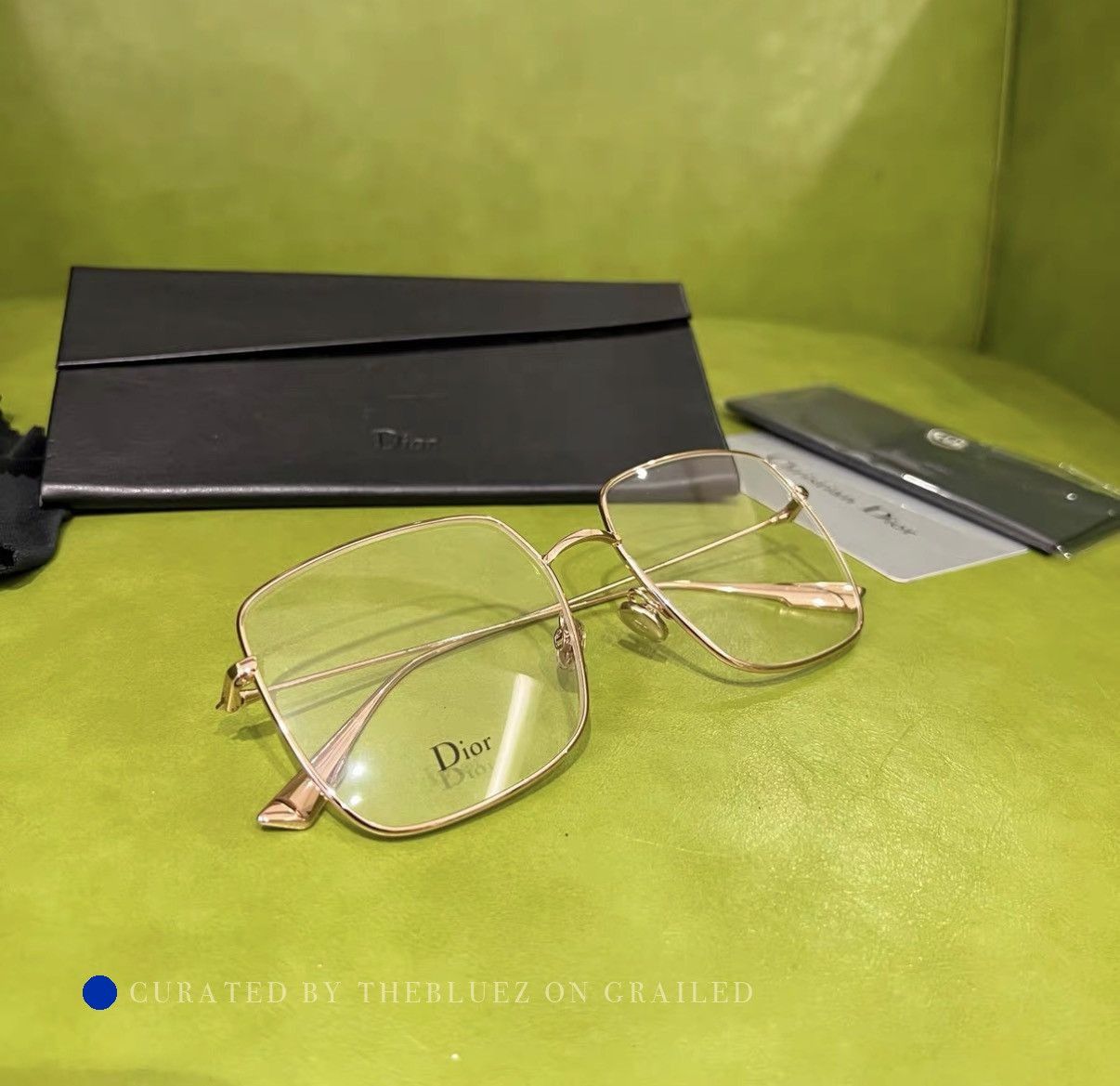 Dior Rose Gold Alloy Optical Eyeglasses Size ONE SIZE - 2 Thumbnail