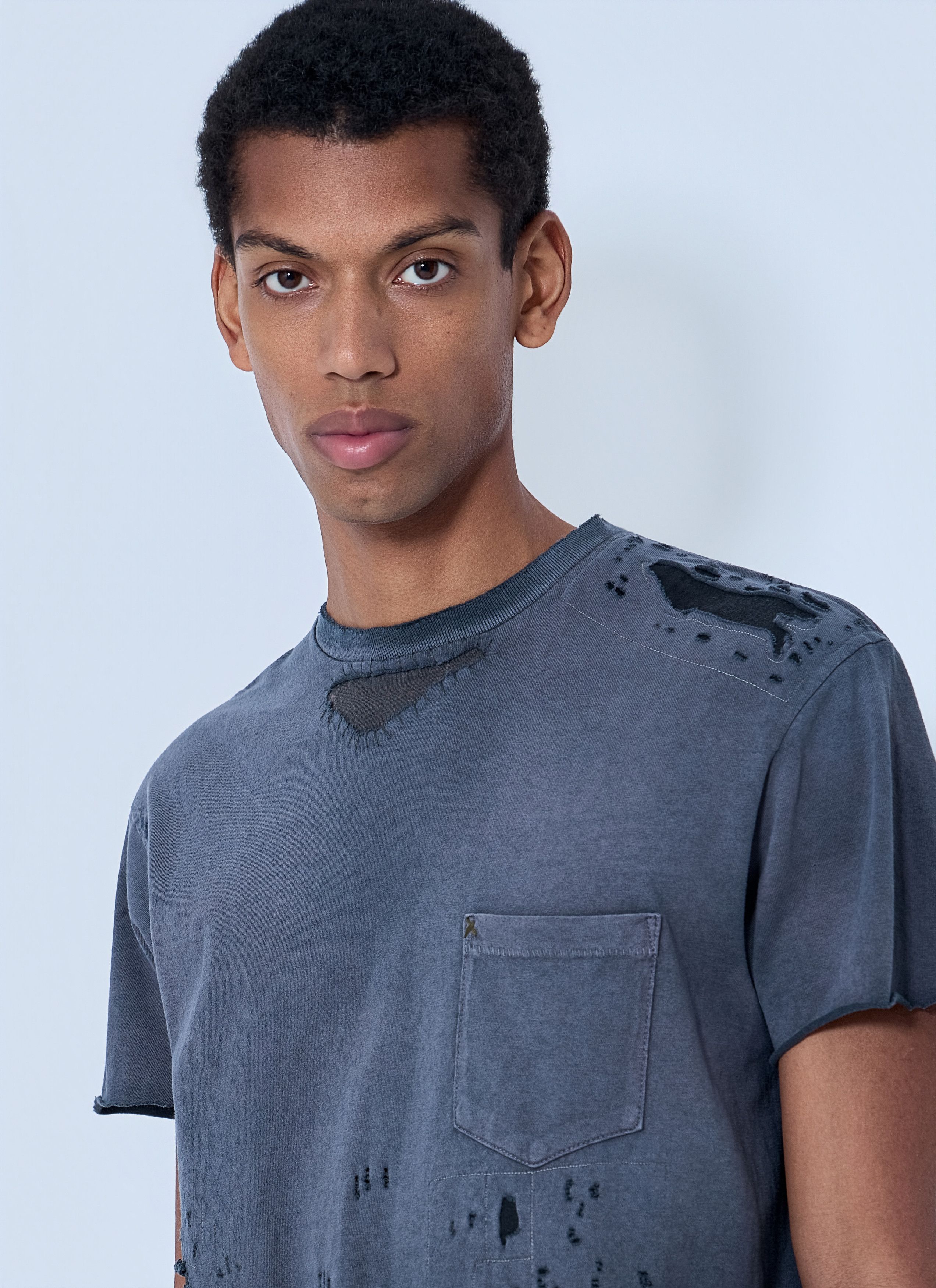 Gallery Dept. Distressed Cotton Jersey T-Shirt Size US XXL / EU 58 / 5 - 5 Thumbnail