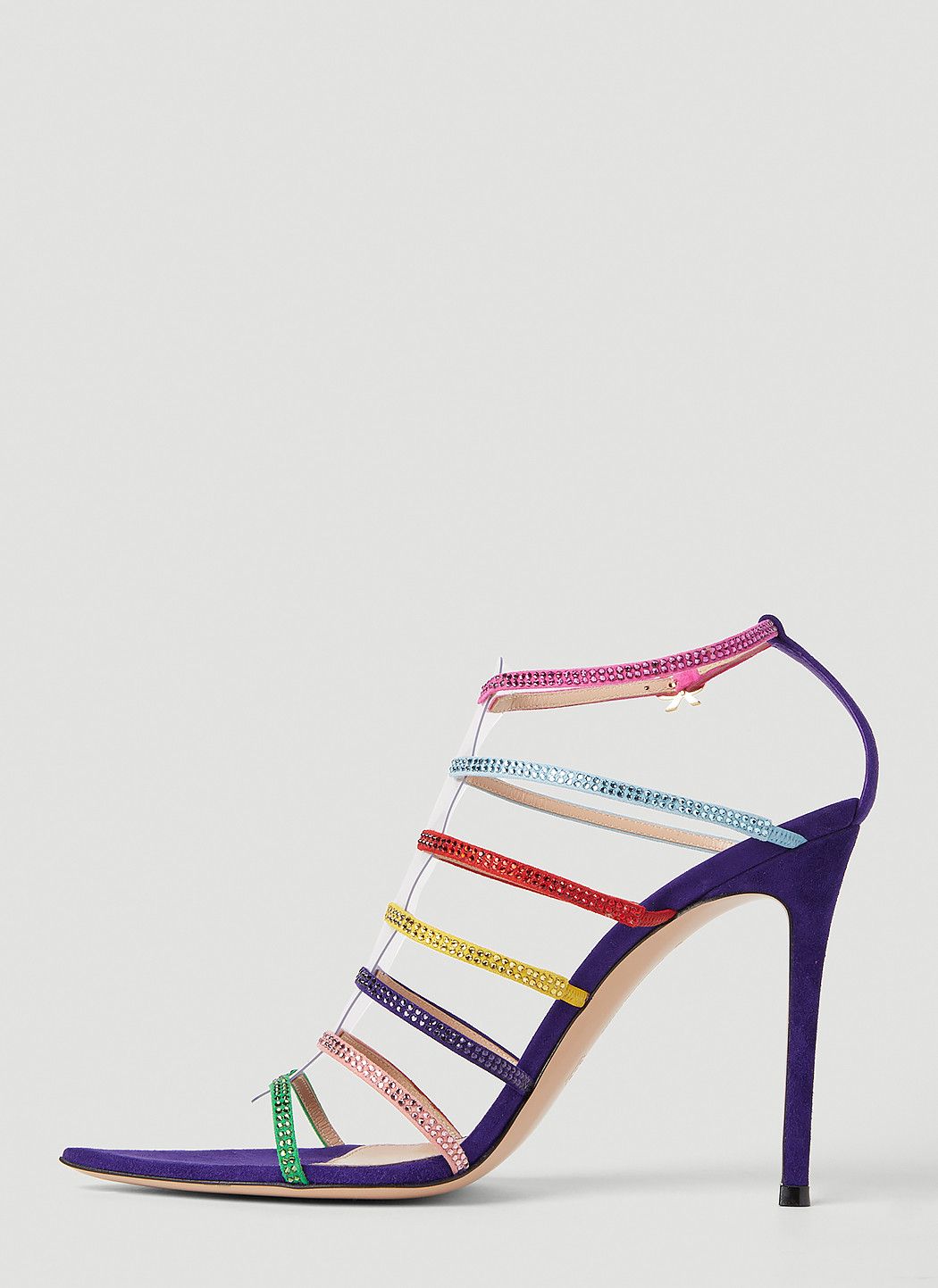 Gianvito Rossi Crystal Embellished High Heel Sandals Size US 6 / IT 36 - 3 Thumbnail