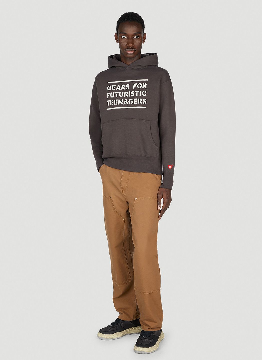 Human Made Text Print Hooded Sweatshirt Size US M / EU 48-50 / 2 - 2 Thumbnail