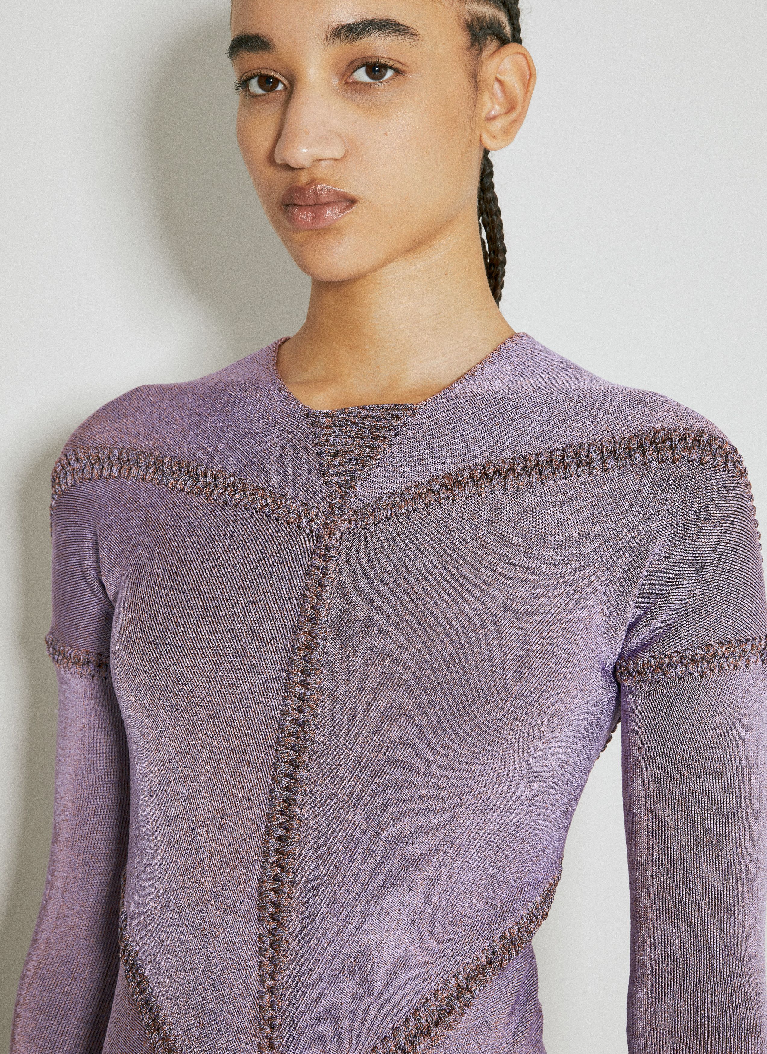 ISA BOULDER Ray Knit Mini Dress Size L / US 10 / IT 46 - 4 Thumbnail
