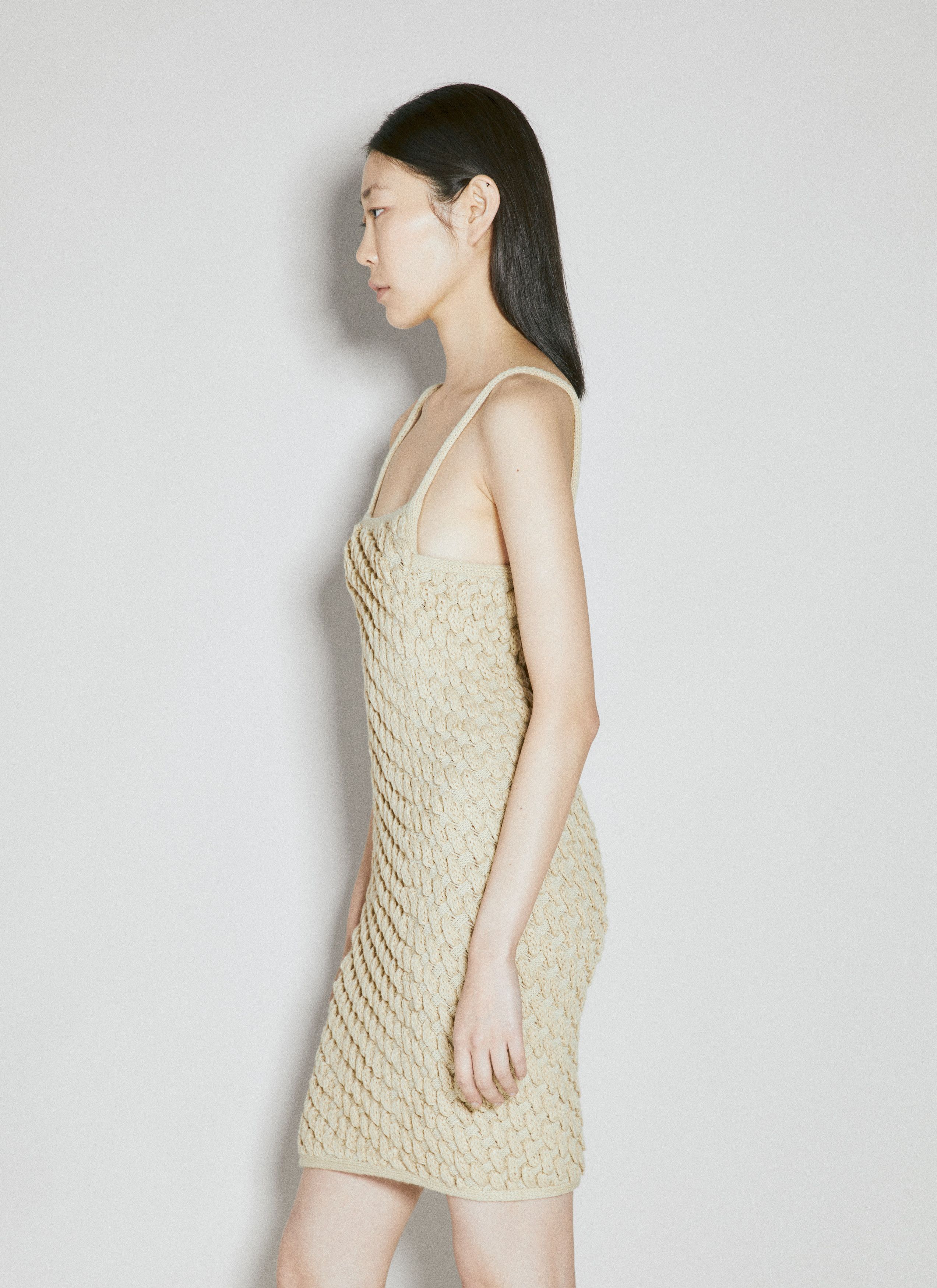 ISA BOULDER Sleeveless Cereal Knit Dress Size M / US 6-8 / IT 42-44 - 2 Thumbnail