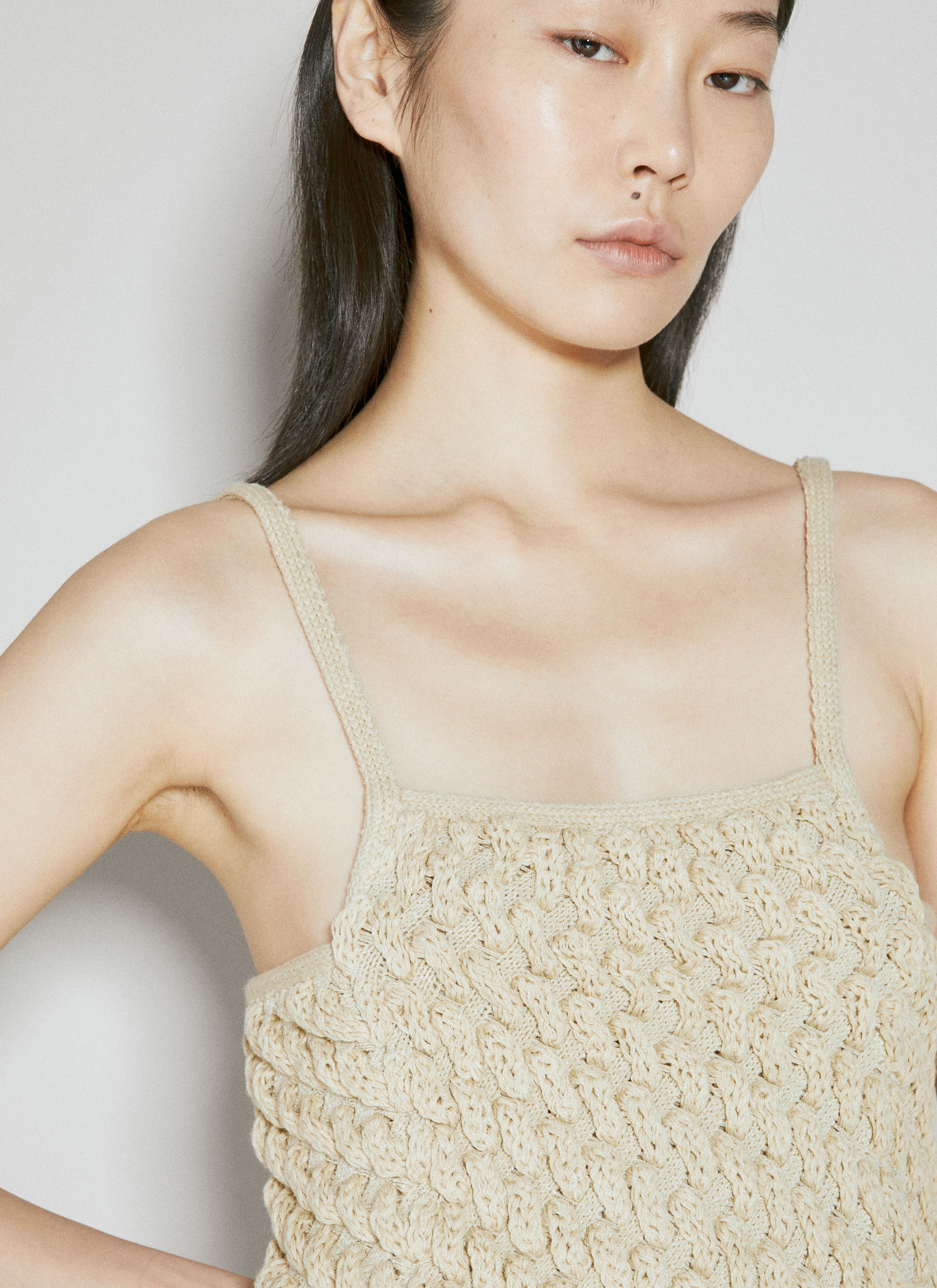 ISA BOULDER Sleeveless Cereal Knit Dress Size M / US 6-8 / IT 42-44 - 3 Thumbnail
