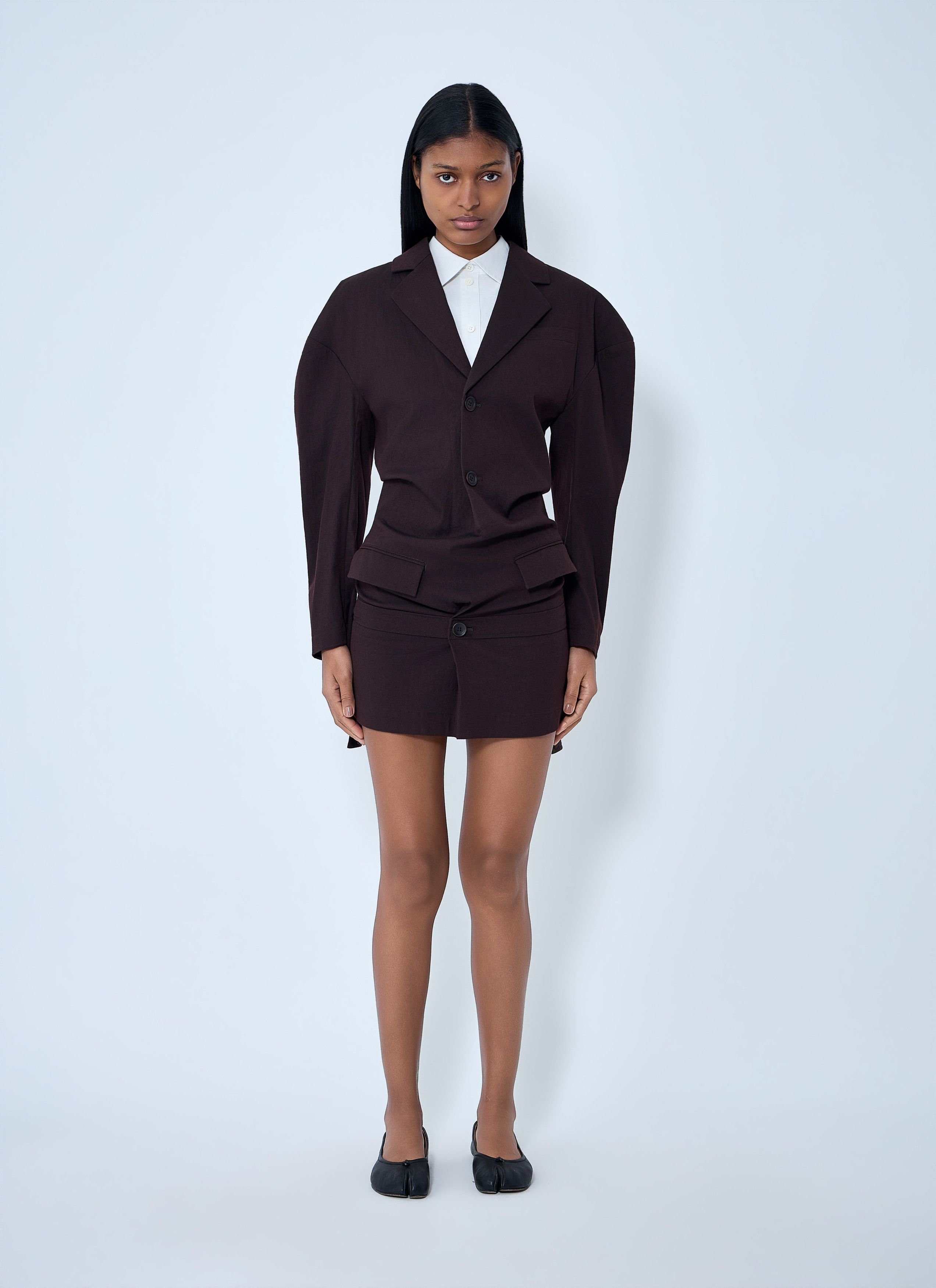 Issey Miyake Tailored Blazer Mini Dress Size M / US 6-8 / IT 42-44 - 2 Thumbnail