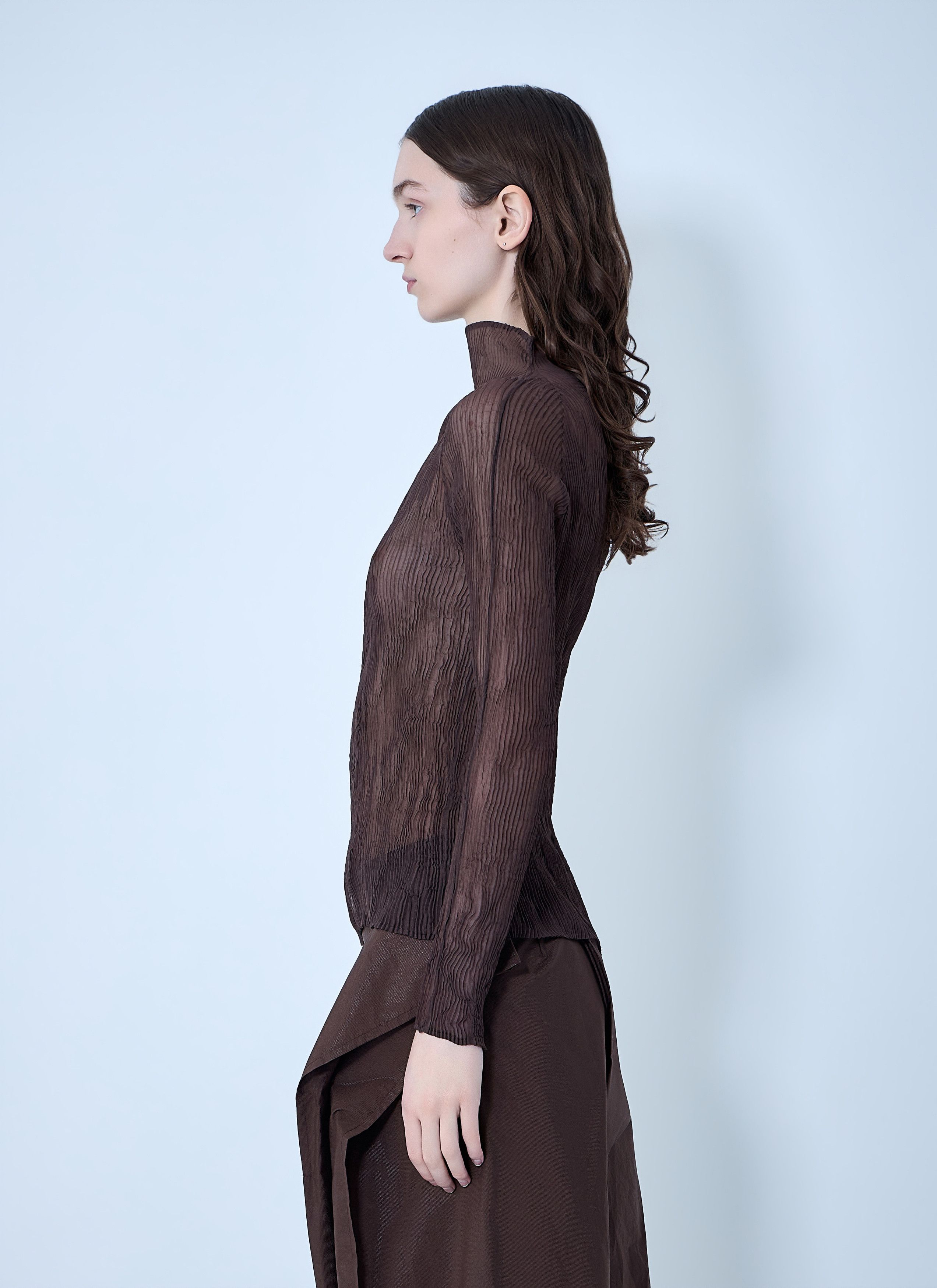 Issey Miyake Chiffon Twist Top Size M / US 6-8 / IT 42-44 - 3 Thumbnail