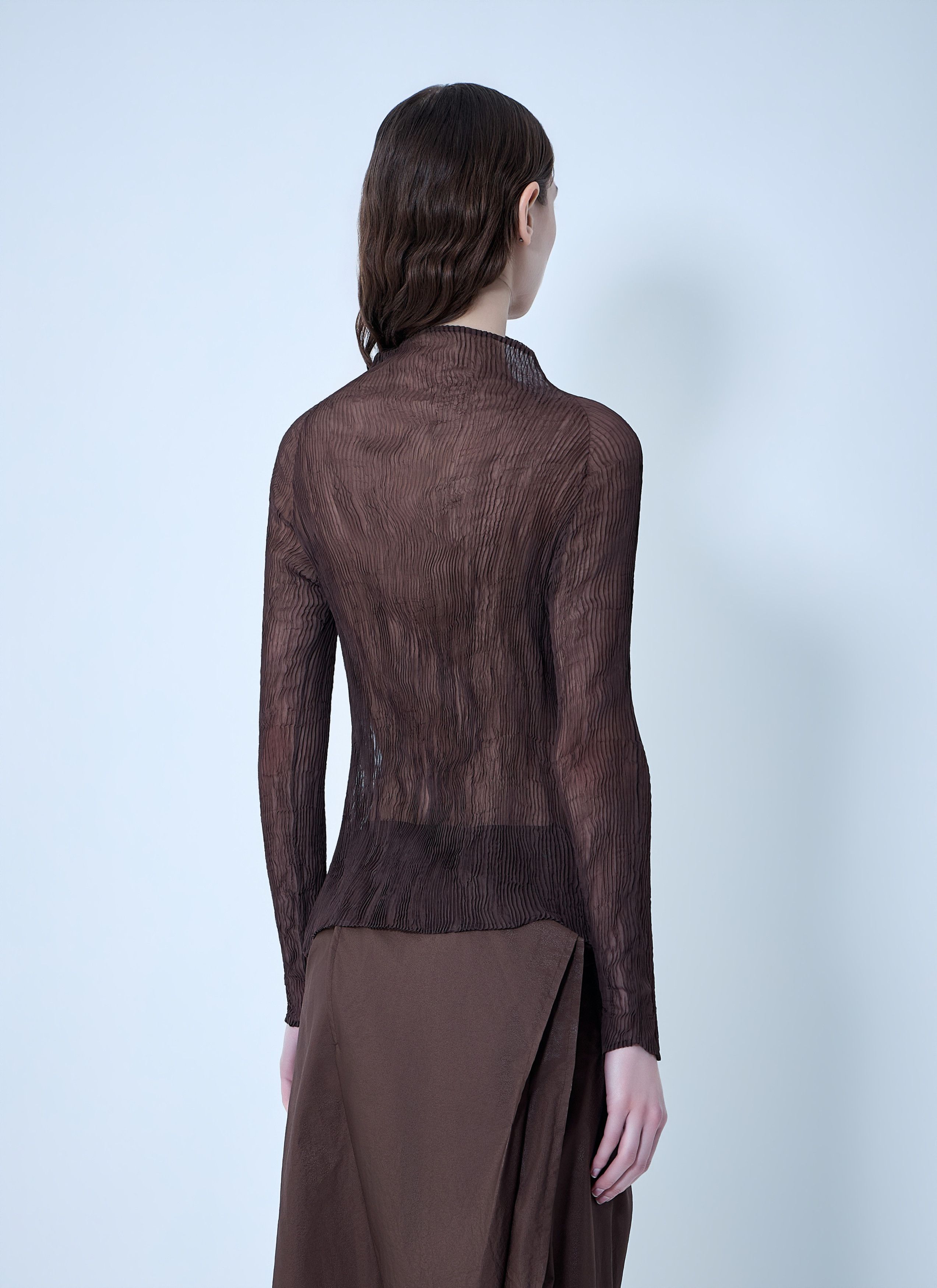 Issey Miyake Chiffon Twist Top Size M / US 6-8 / IT 42-44 - 4 Thumbnail