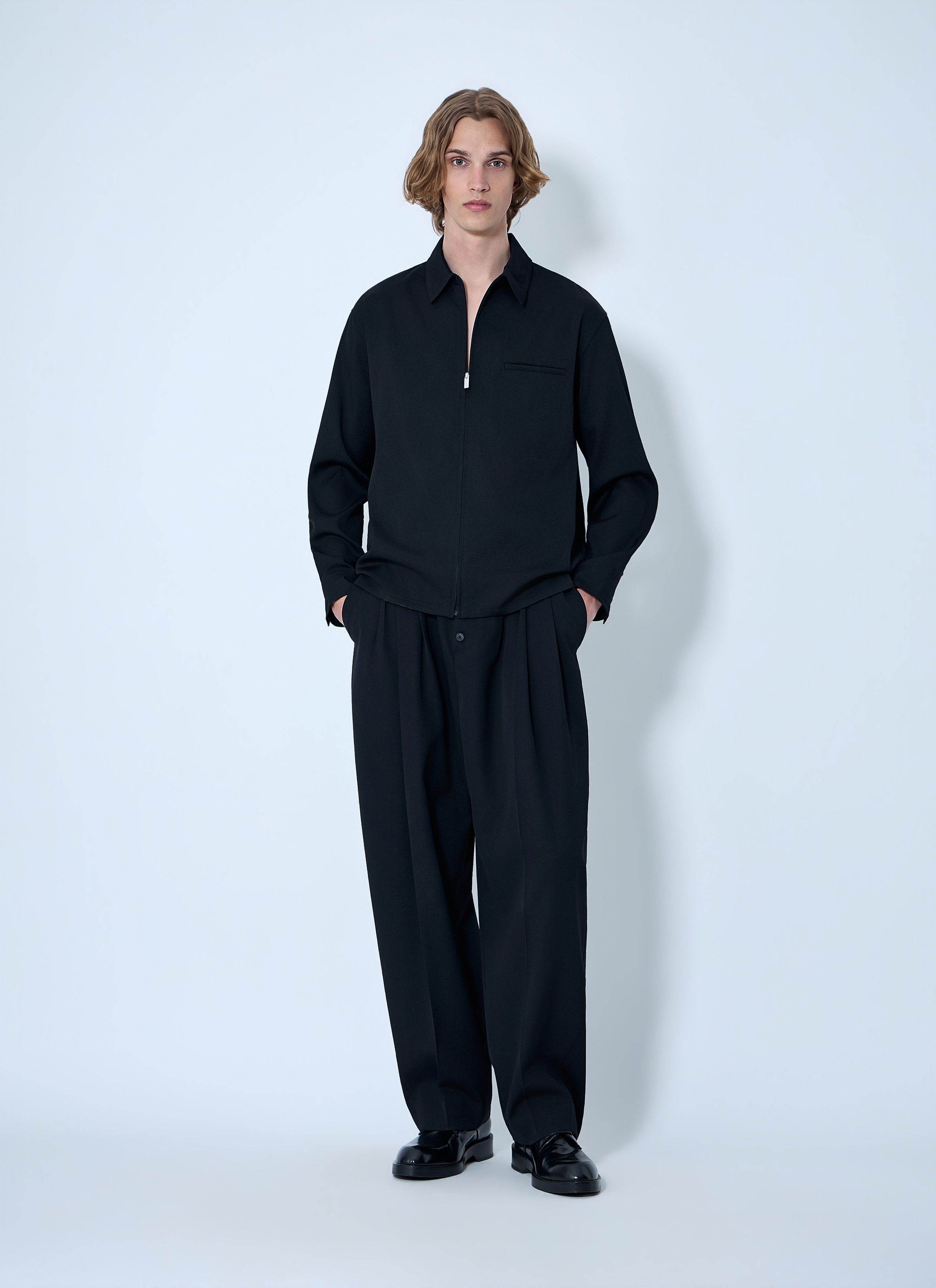 Jacquemus Zip-Front Cotton Shirt Size US M / EU 48-50 / 2 - 2 Thumbnail