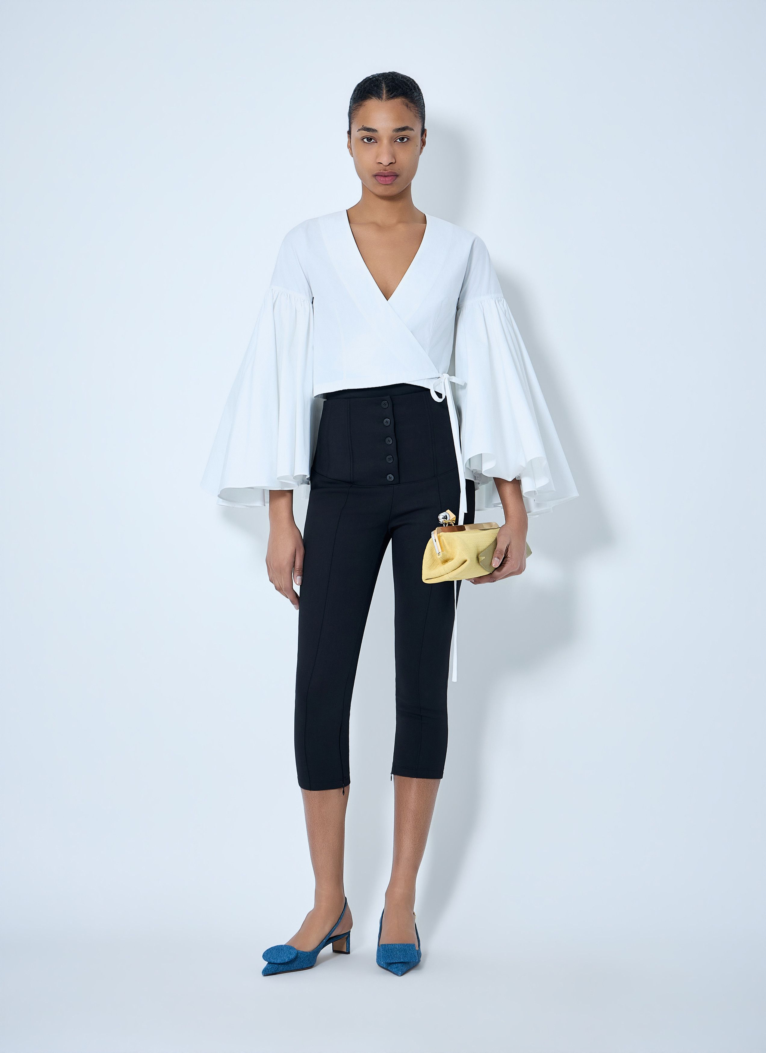 Jacquemus V-Neck Wrap Blouse Size S / US 4 / IT 40 - 2 Thumbnail