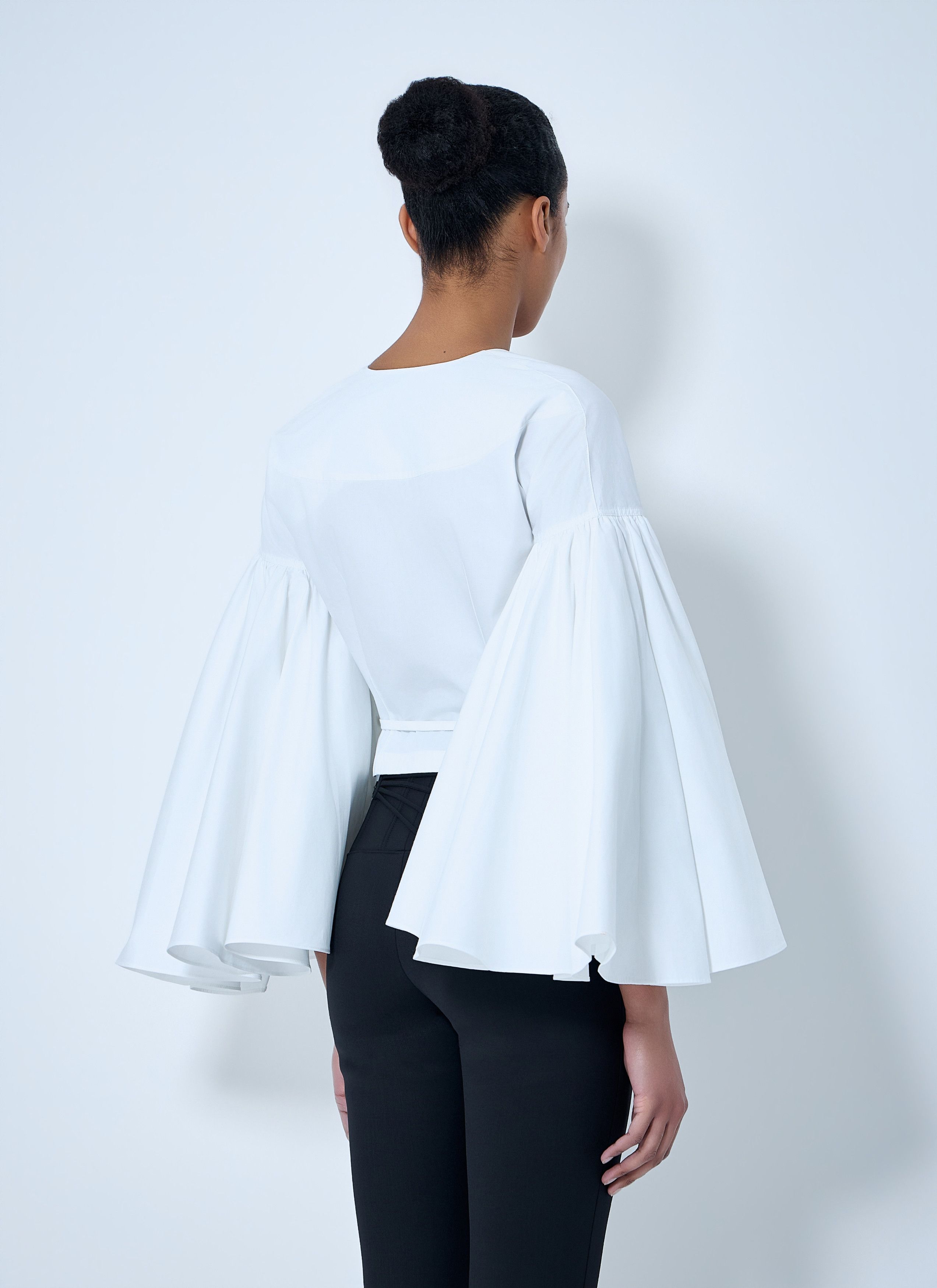 Jacquemus V-Neck Wrap Blouse Size M / US 6-8 / IT 42-44 - 4 Thumbnail