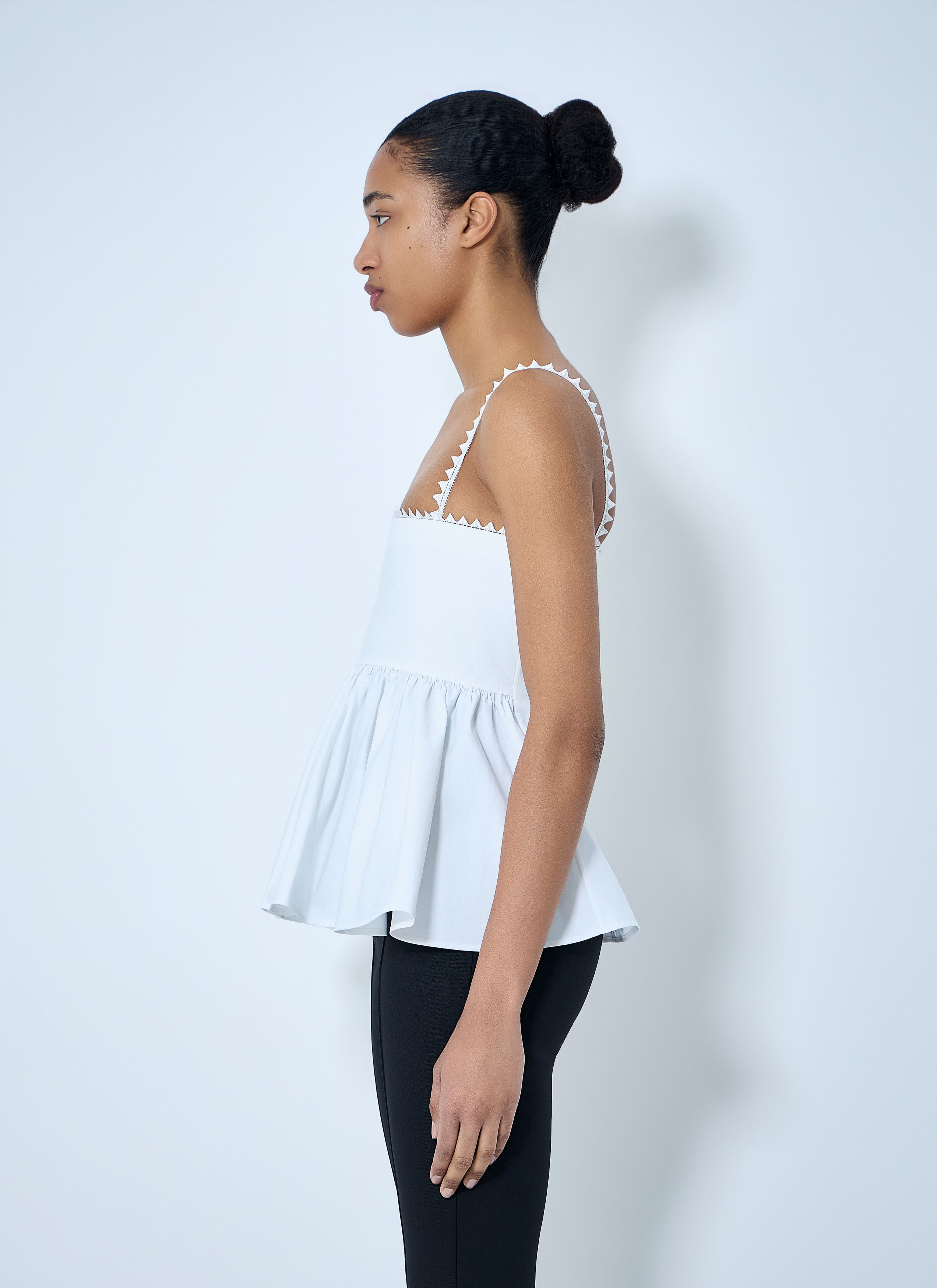 Jacquemus Peplum Top with Zigzag Trim Size S / US 4 / IT 40 - 3 Thumbnail