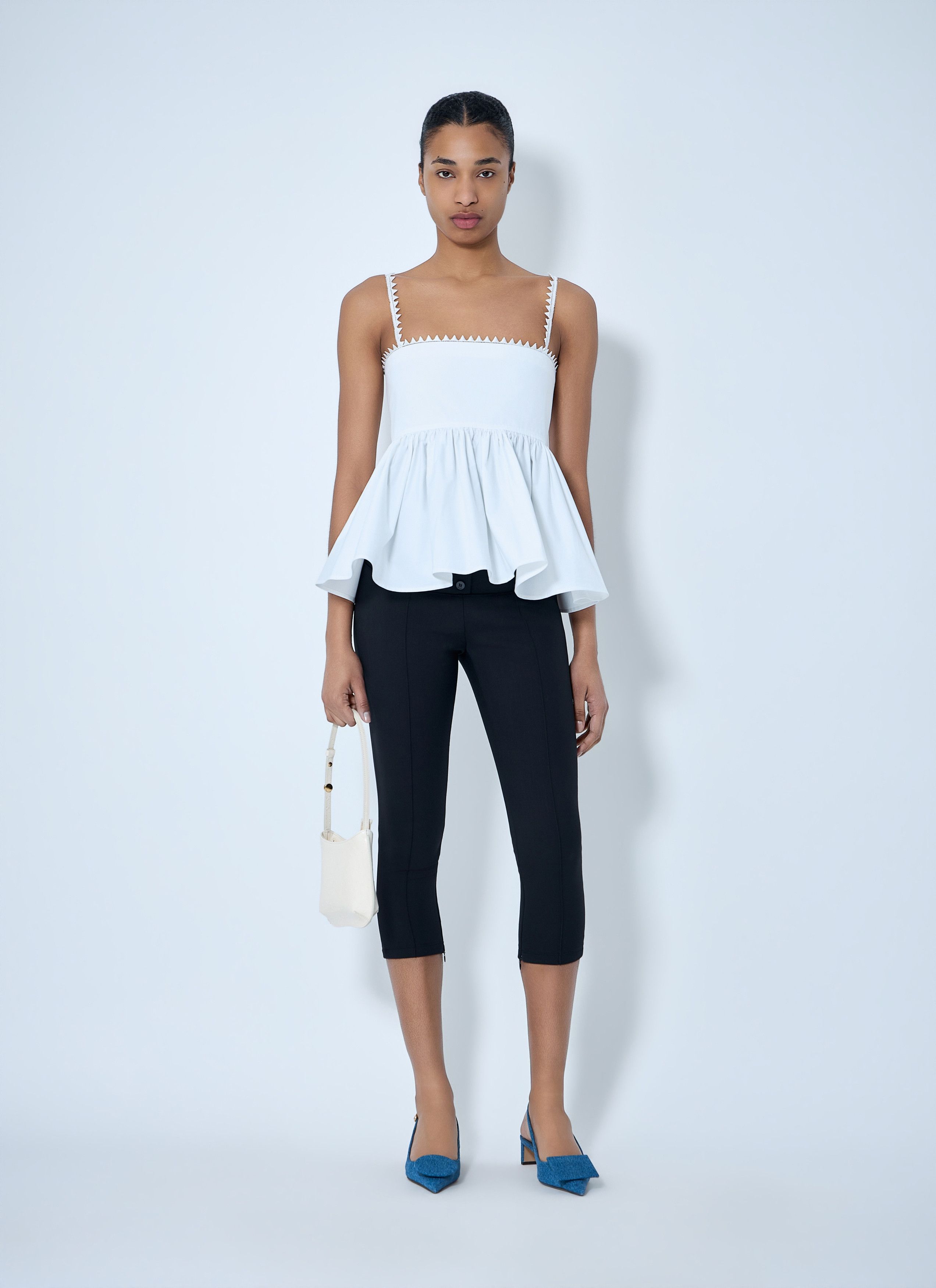Jacquemus Peplum Top with Zigzag Trim Size S / US 4 / IT 40 - 2 Thumbnail