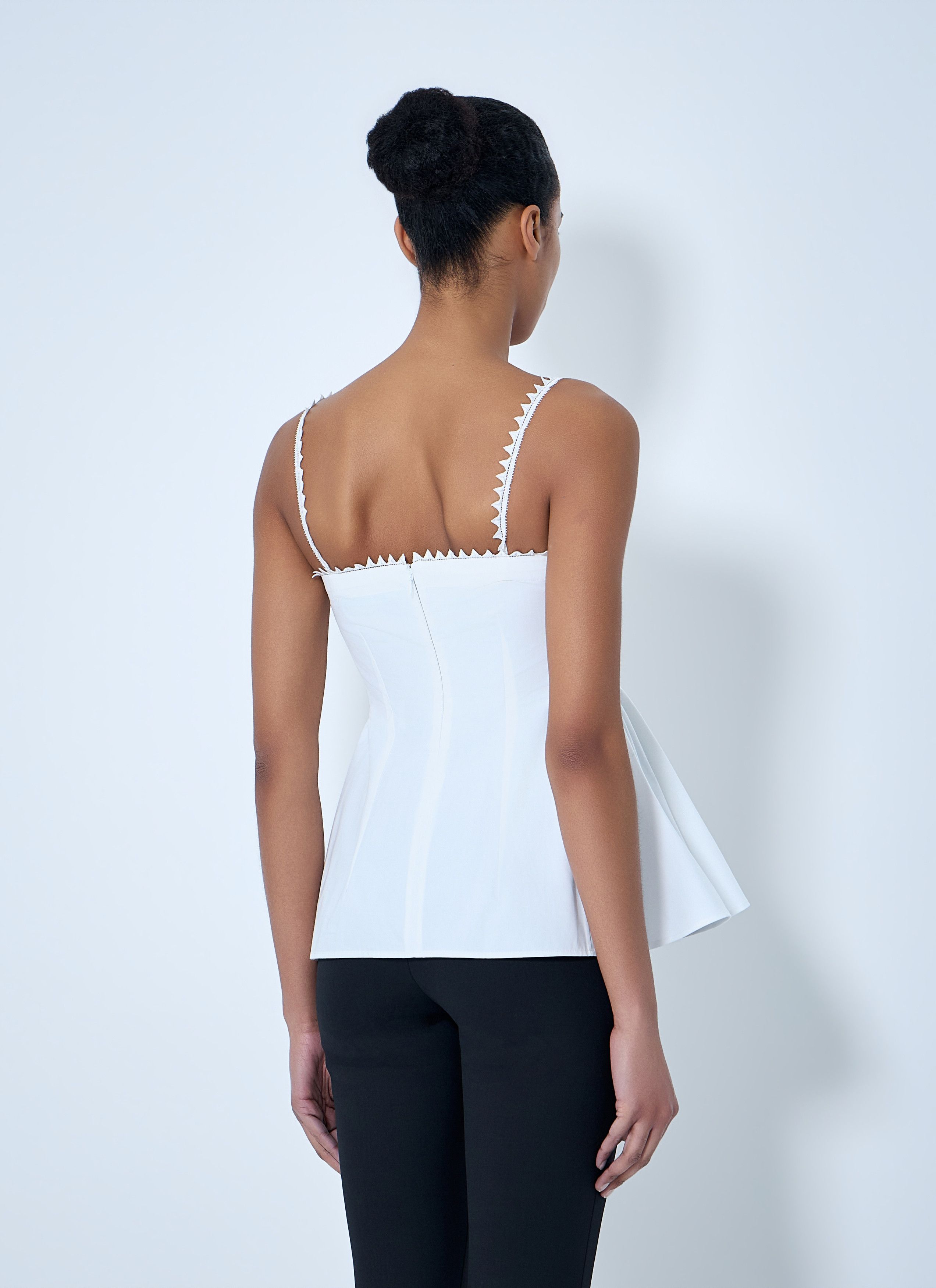 Jacquemus Peplum Top with Zigzag Trim Size M / US 6-8 / IT 42-44 - 4 Thumbnail