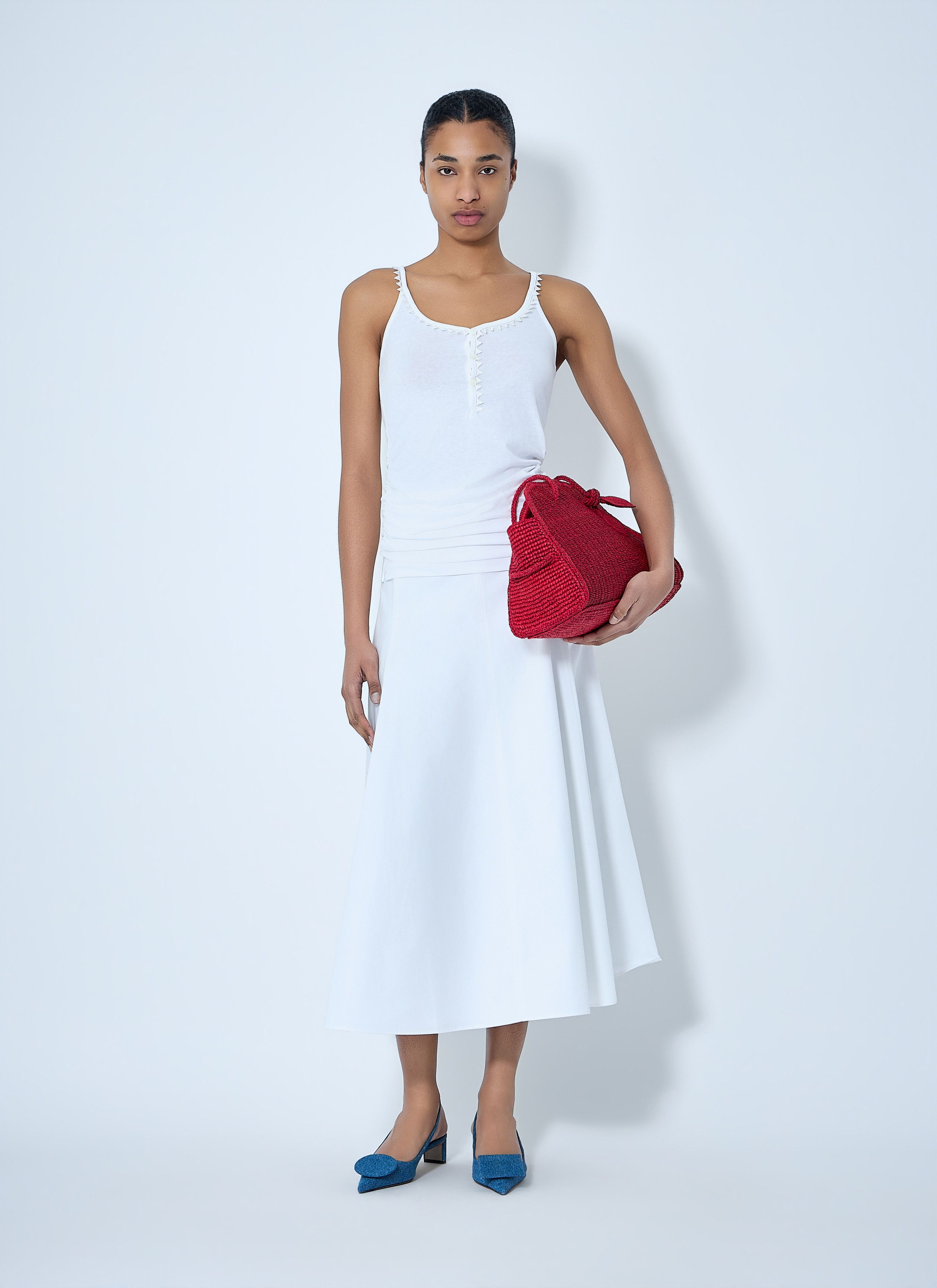 Jacquemus A-line Midi Skirt Size 30" / US 8 / IT 44 - 2 Thumbnail