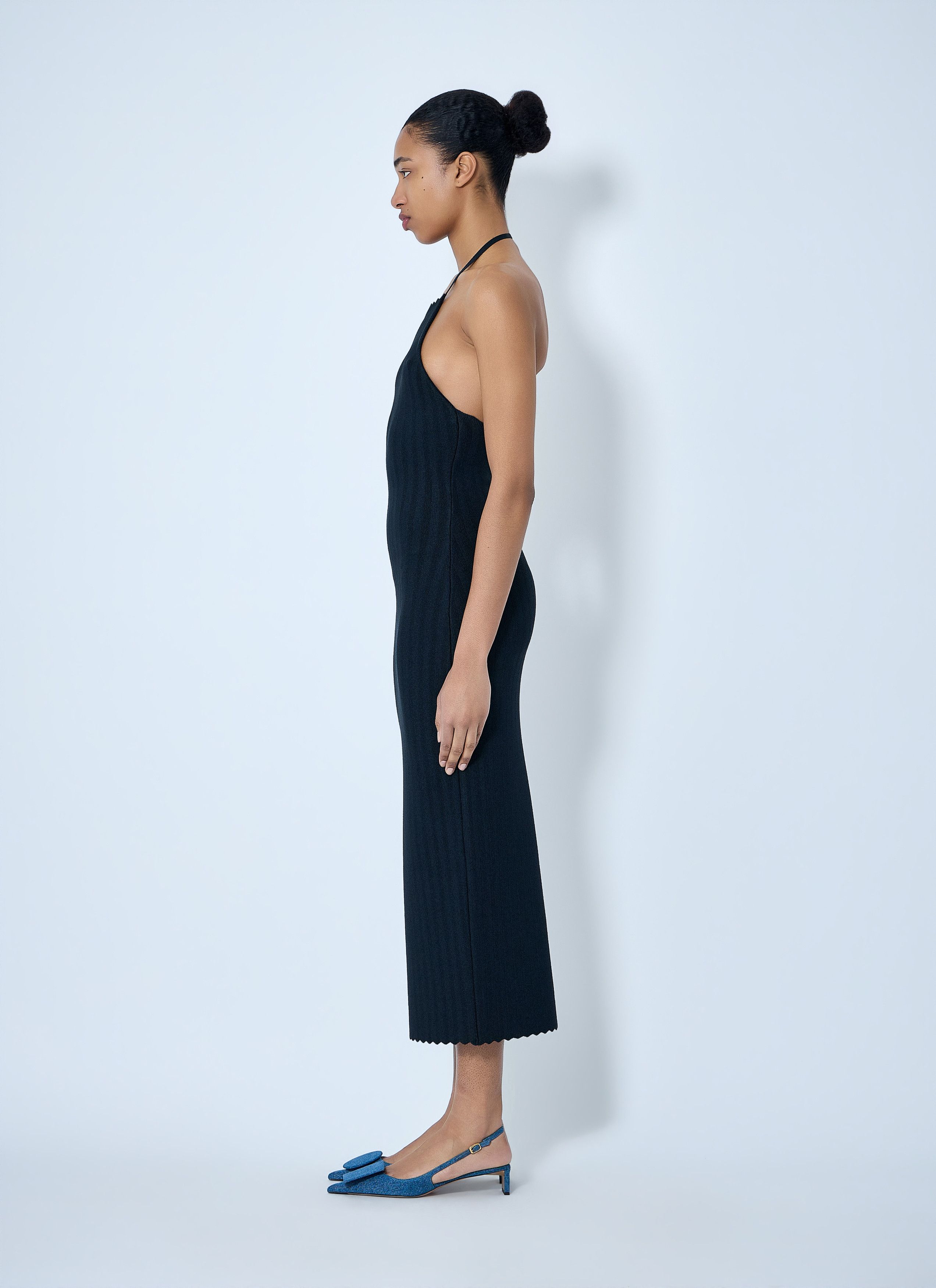Jacquemus Halterneck Ribbed Knit Dress Size M / US 6-8 / IT 42-44 - 3 Thumbnail