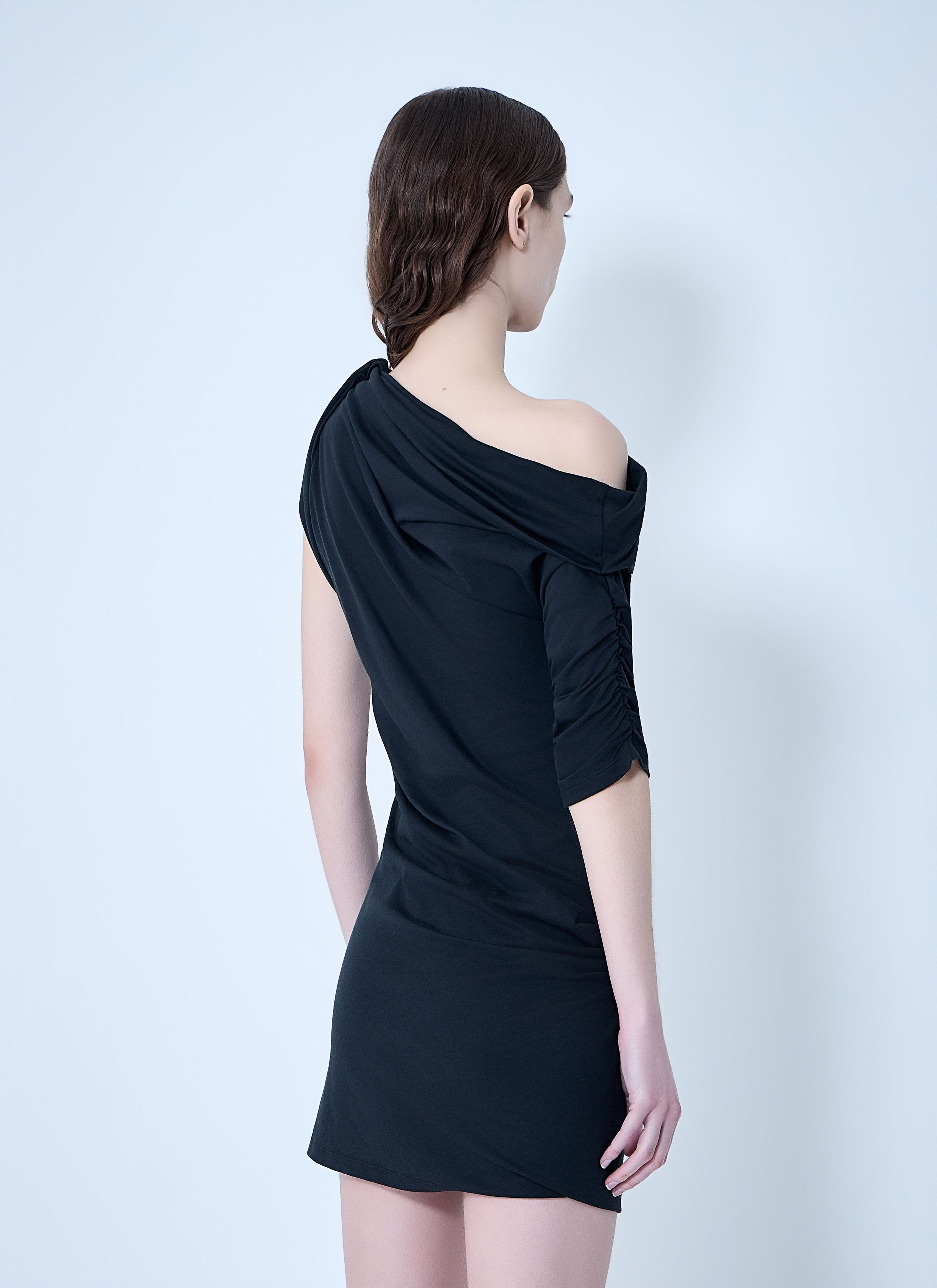 Jacquemus La Mini Robe Drapeado Mini Dress Size L / US 10 / IT 46 - 4 Thumbnail