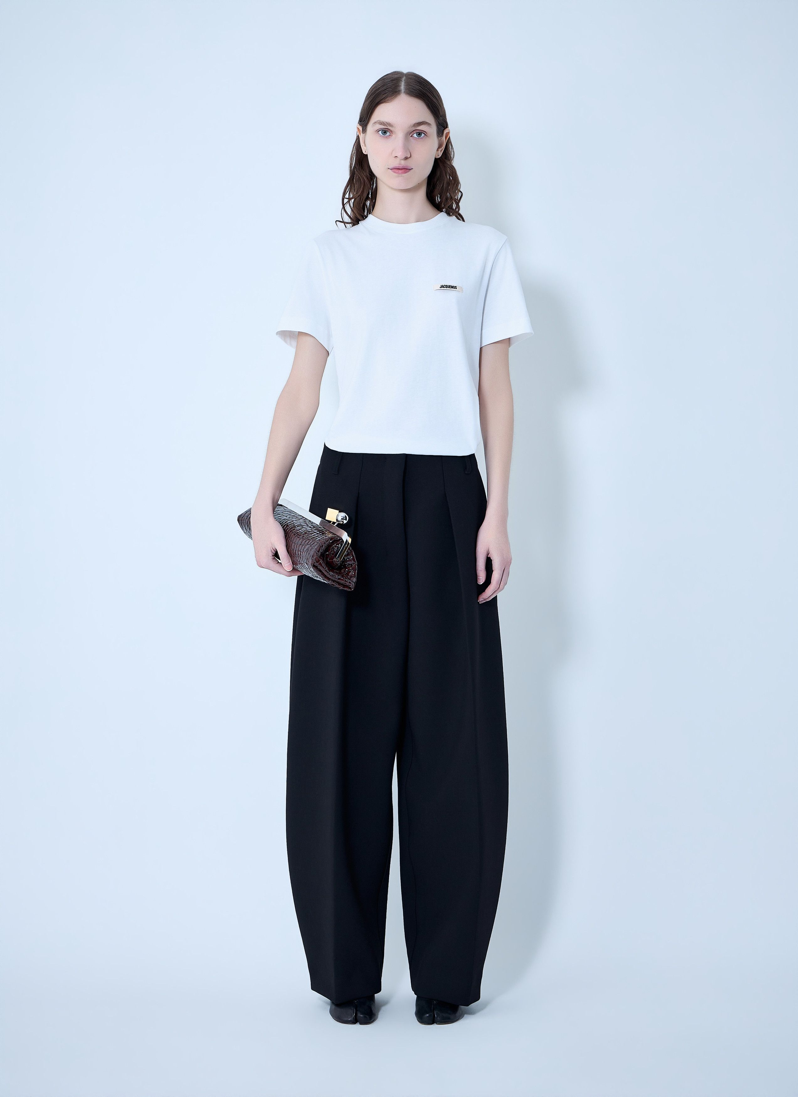 Jacquemus Gros Grain T-Shirt Size L / US 10 / IT 46 - 2 Thumbnail