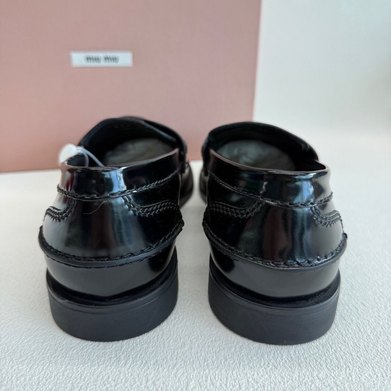 Miu Miu Miu Miu Penny Coin Leather Loafers Size 36 Size US 6 / IT 36 - 7 Thumbnail