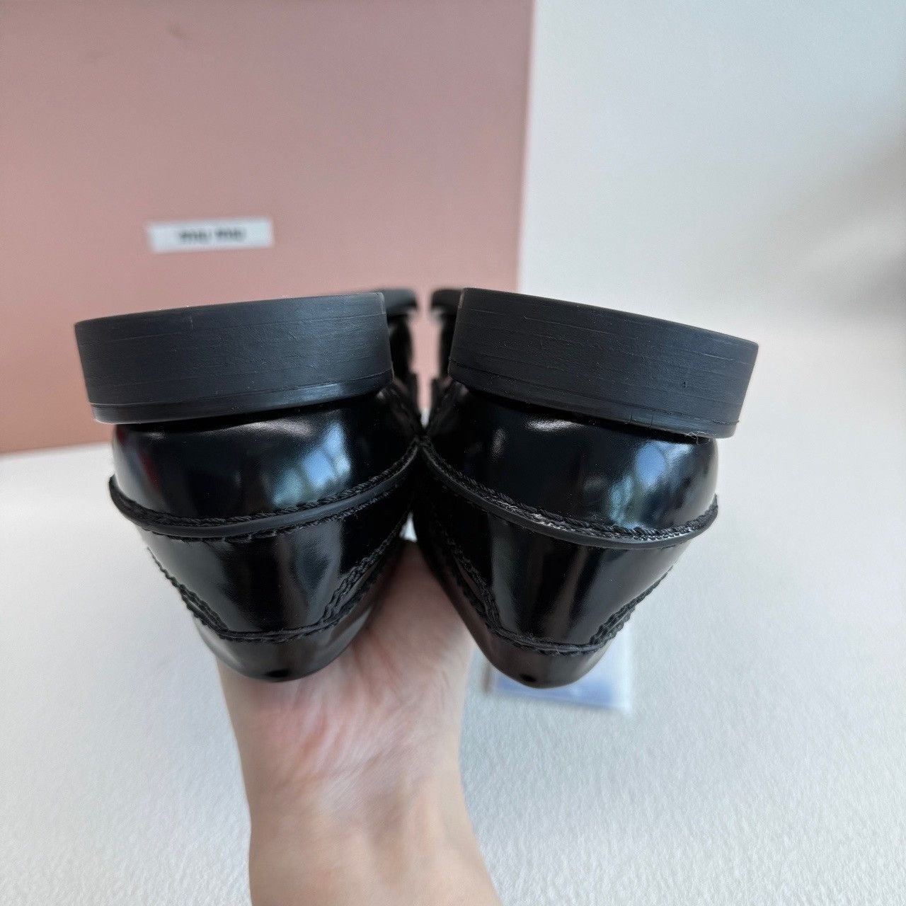 Miu Miu Miu Miu Penny Coin Leather Loafers Size 36 Size US 6 / IT 36 - 8 Thumbnail