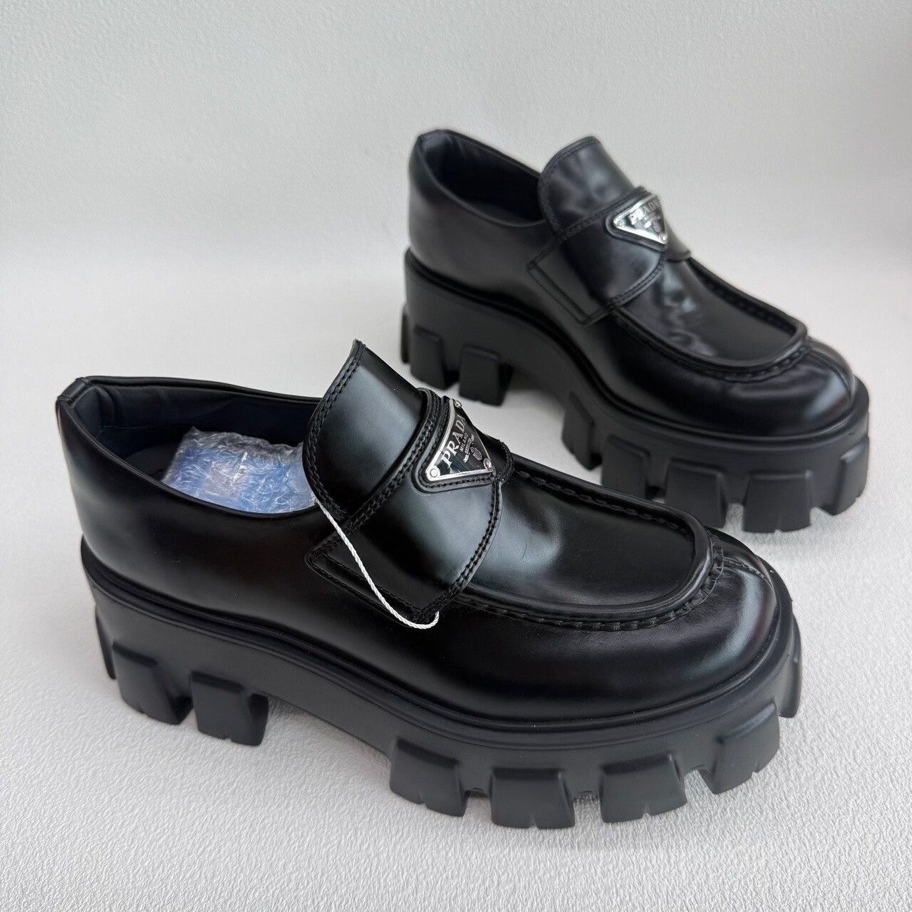 Prada Prada Monolith Leather Loafers Size 36 Size US 6 / IT 36 - 4 Thumbnail