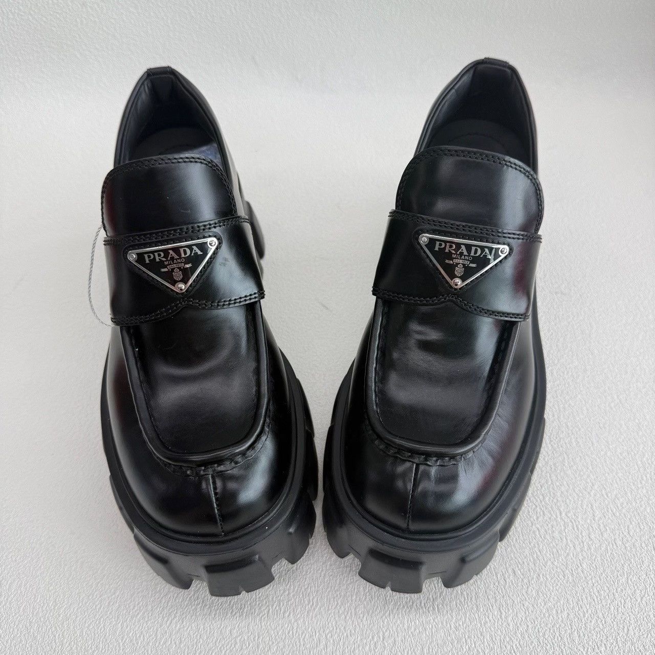 Prada Prada Monolith Leather Loafers Size 36 Size US 6 / IT 36 - 9 Thumbnail