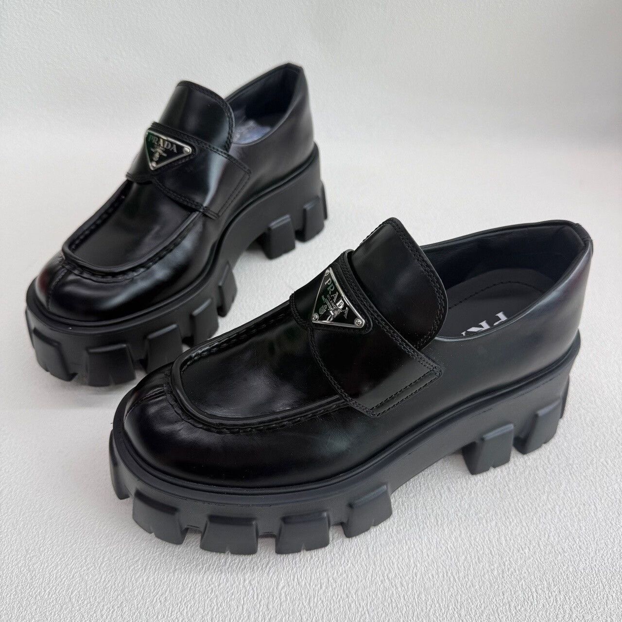 Prada Prada Monolith Leather Loafers Size 36 Size US 6 / IT 36 - 2 Thumbnail