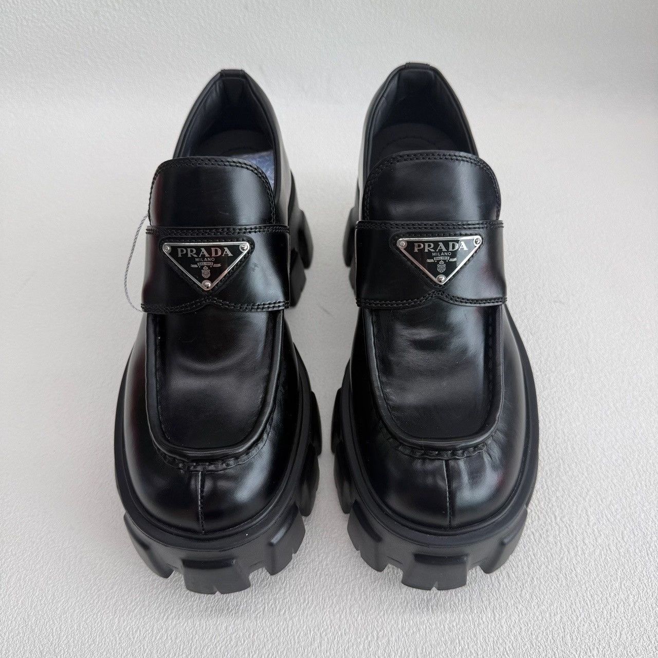 Prada Prada Monolith Leather Loafers Size 36 Size US 6 / IT 36 - 3 Thumbnail