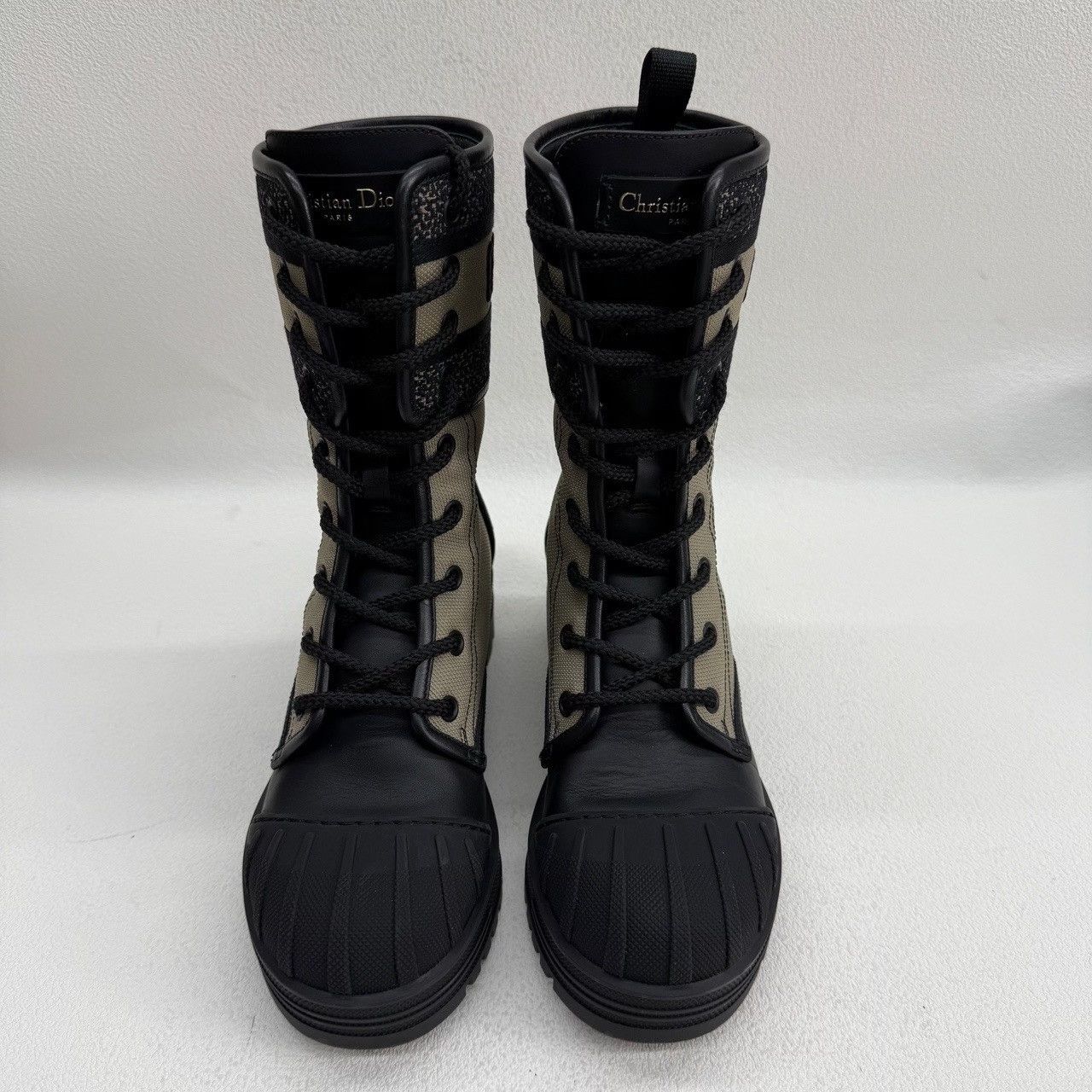 Dior Dior D-Major Canvas and Leather Boots Size 35 Size US 5 / IT 35 - 3 Thumbnail
