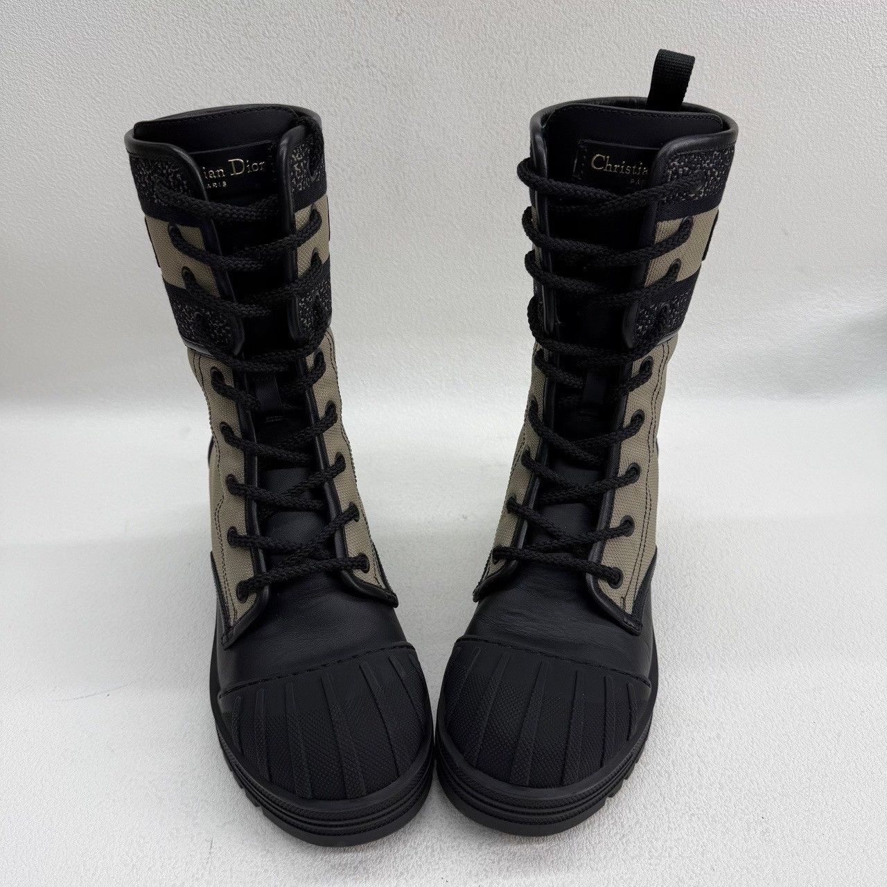 Dior Dior D-Major Canvas and Leather Boots Size 35 Size US 5 / IT 35 - 10 Thumbnail