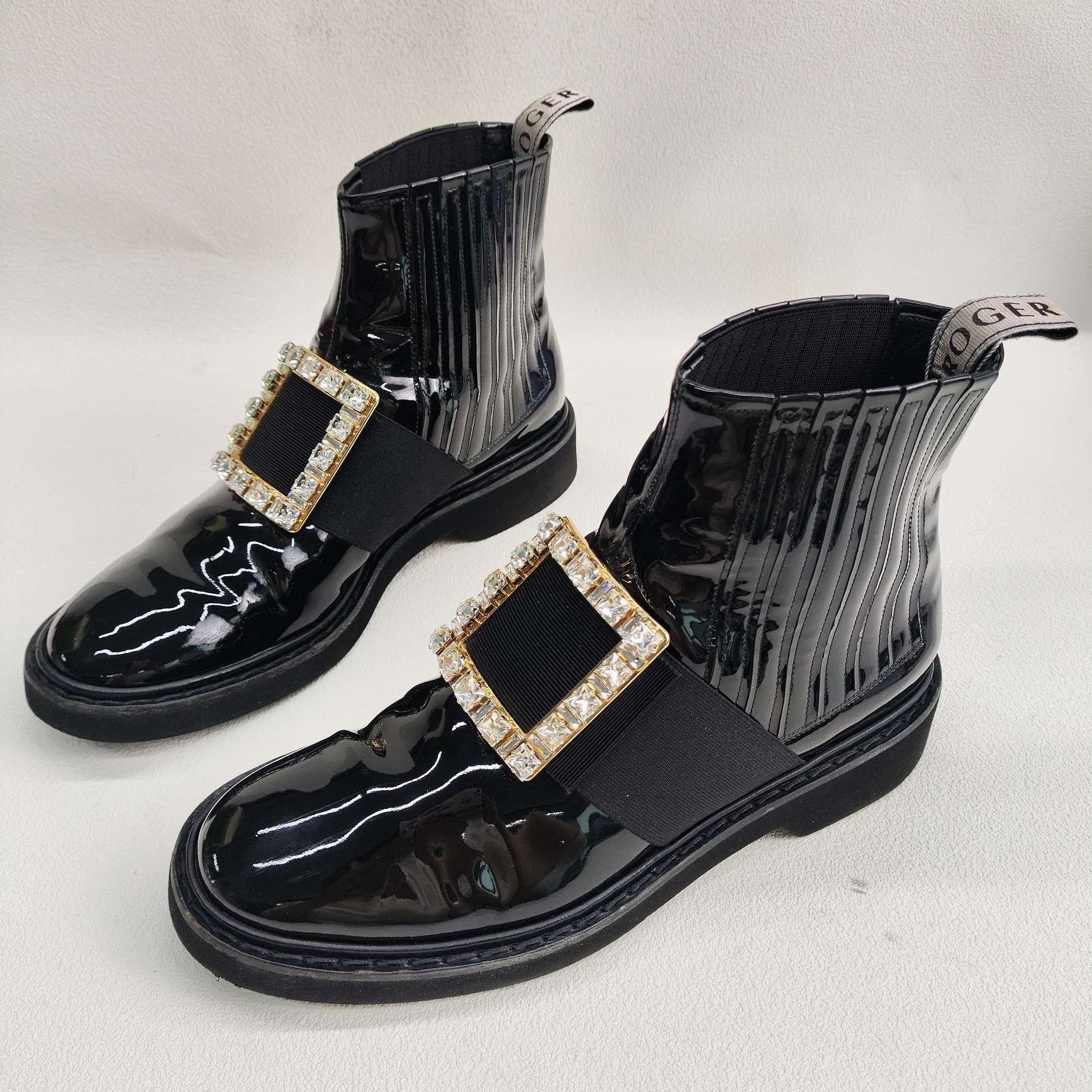 Roger Vivier Roger Vivier Crystal Buckle Chelsea Boots Size 39 Size US 9 / IT 39 - 2 Thumbnail