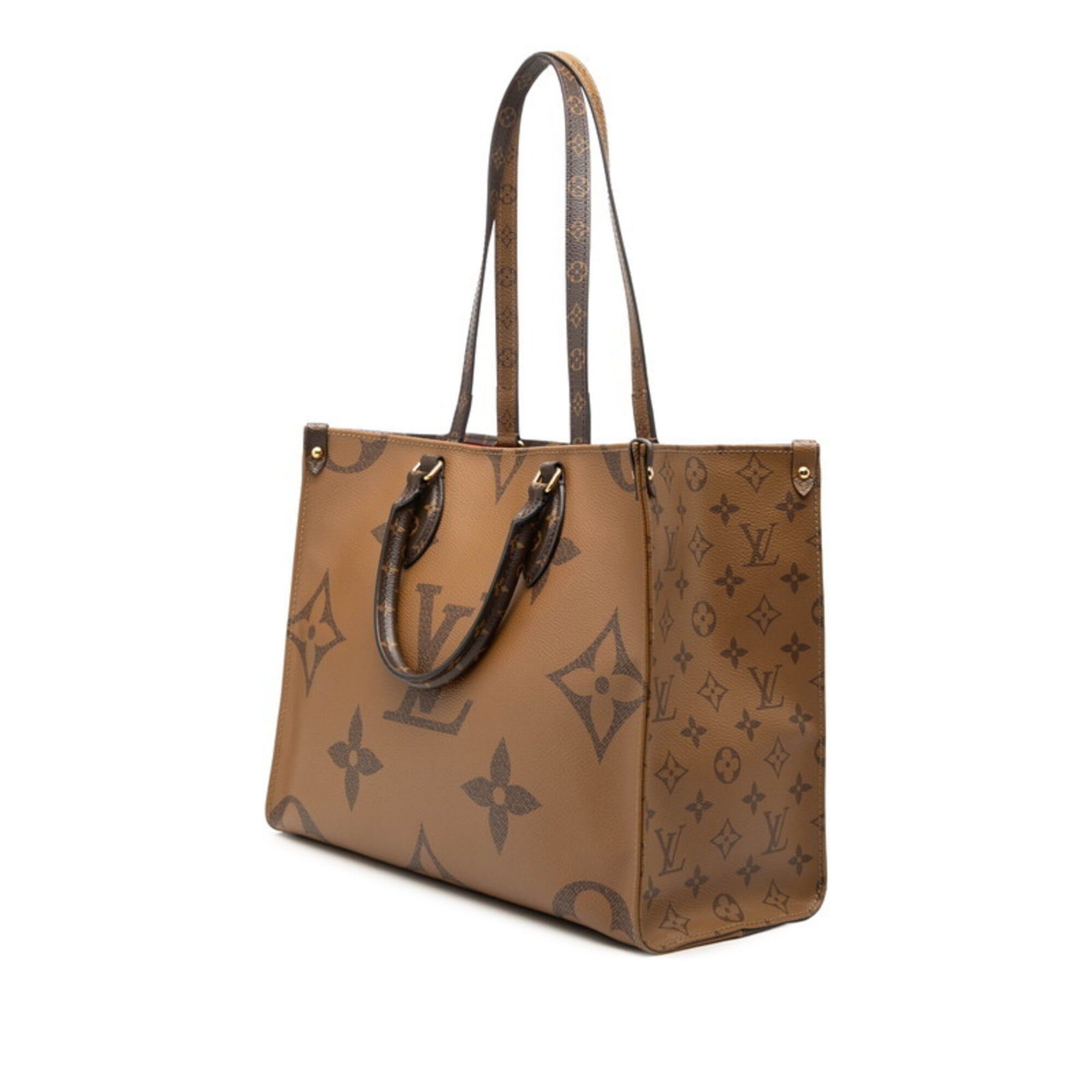 Louis Vuitton Louis Vuitton Monogram Giant Reverse OnTheGo MM Handbag Shoulder Bag 2WAY M45321 Brown Leather Women's LOUIS VUITTON Size ONE SIZE - 2 Thumbnail