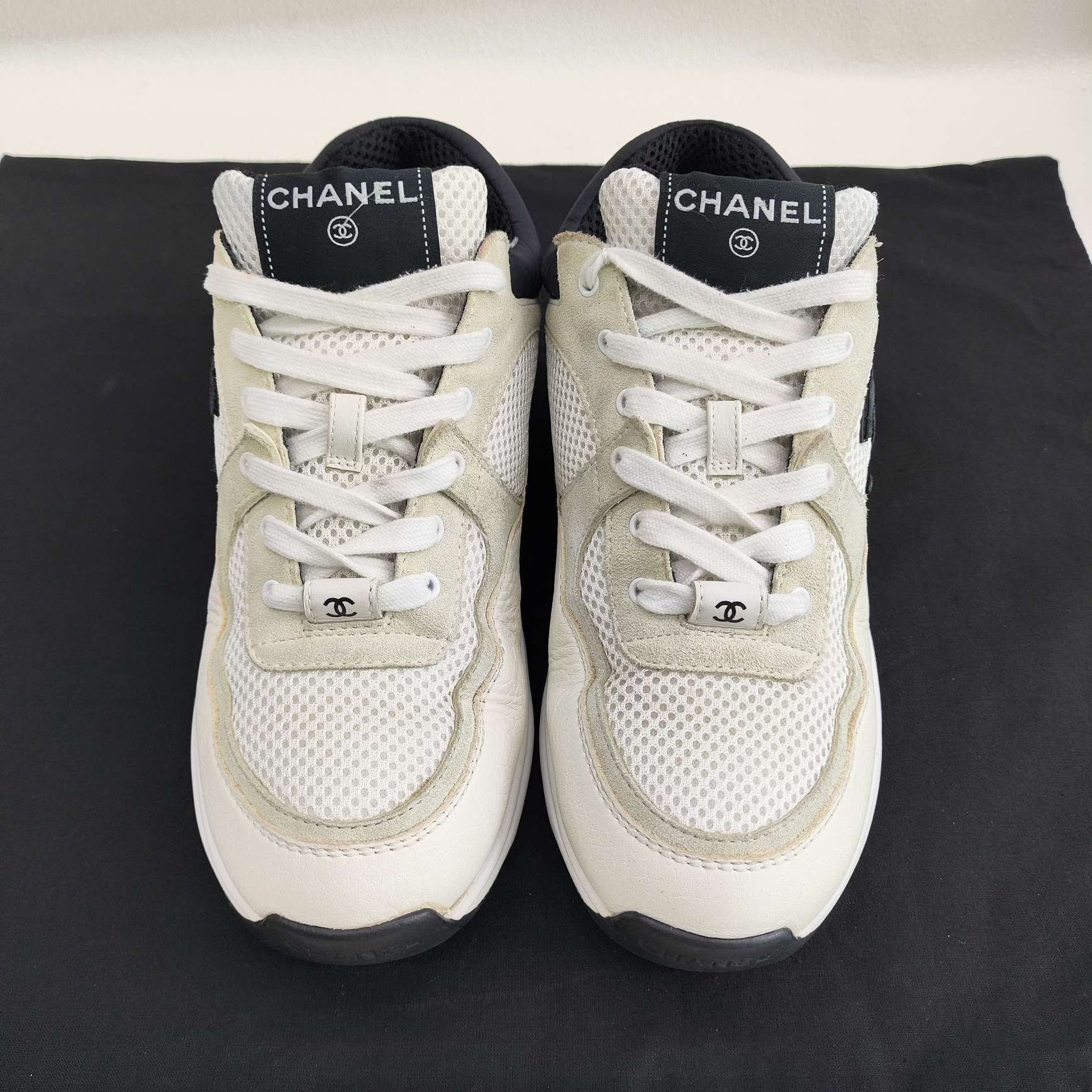 Chanel Chanel CC Logo Mesh Sneakers Size 39 Size US 9 / IT 39 - 3 Thumbnail