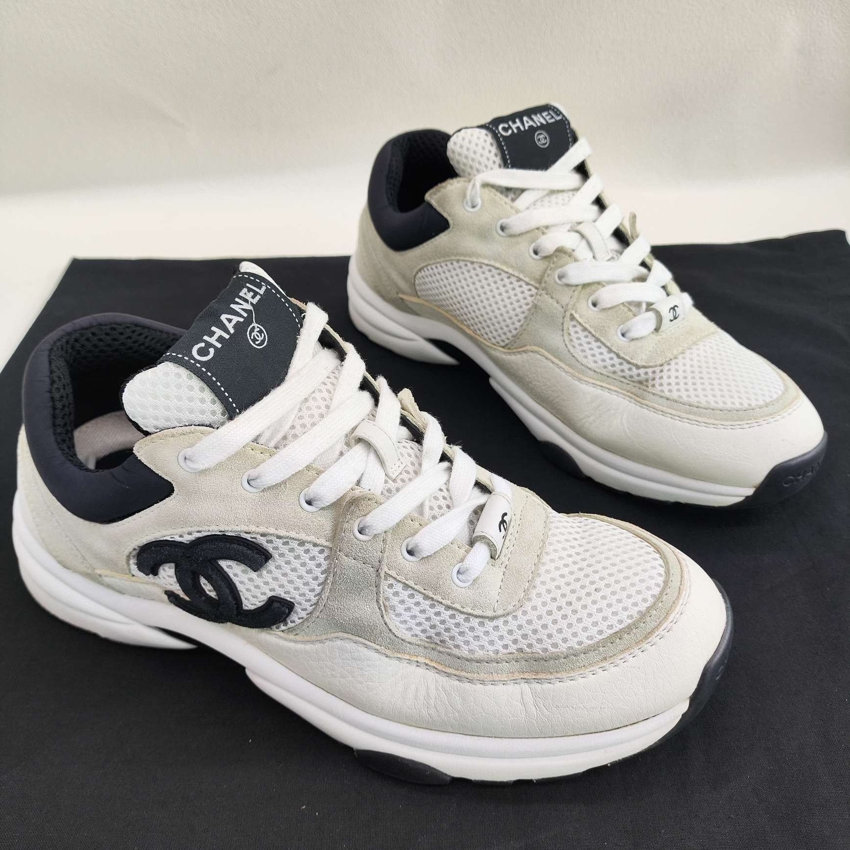 Chanel Chanel CC Logo Mesh Sneakers Size 39 Size US 9 / IT 39 - 4 Thumbnail